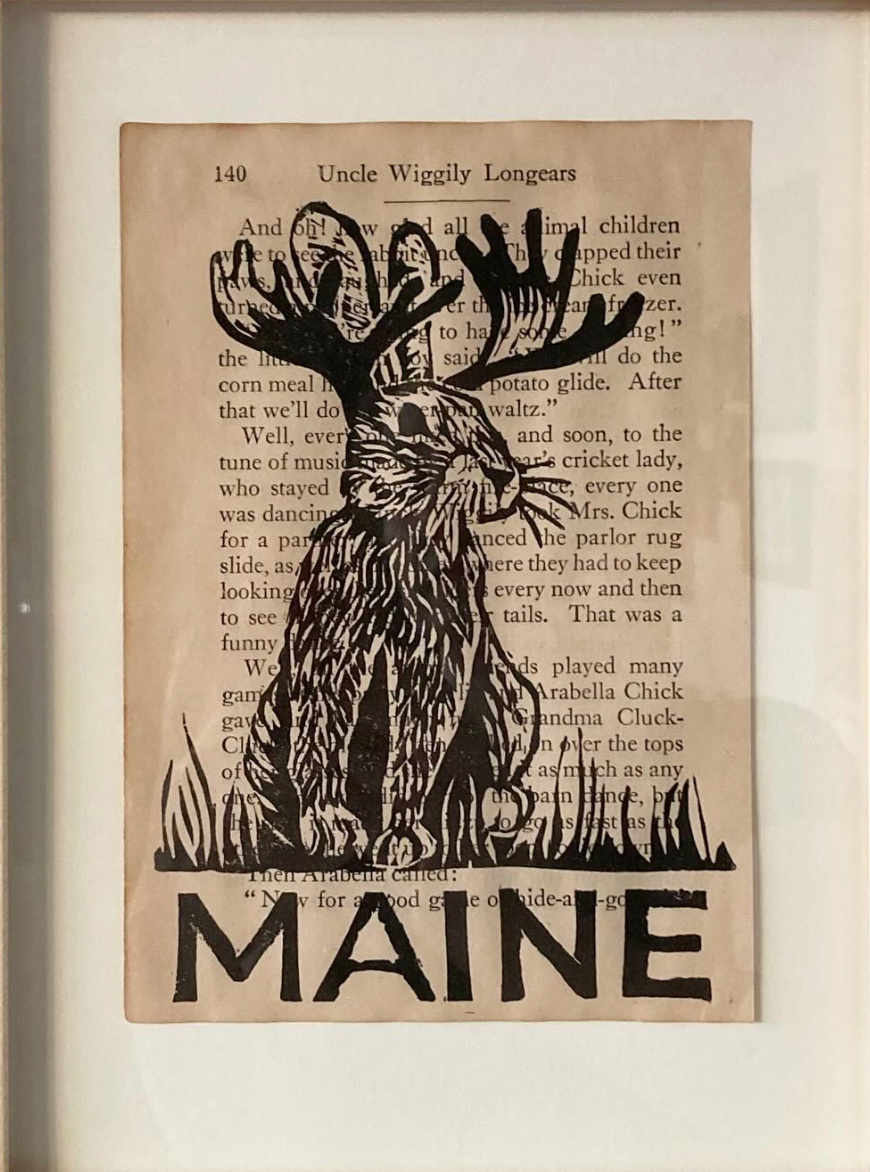 Moosealope - Maya Kuvaja (Open Edition Block Print)