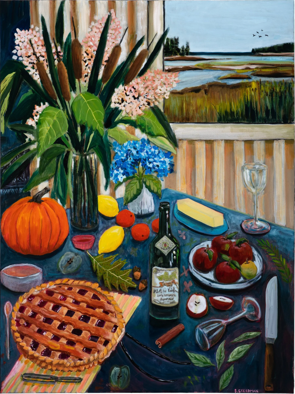 The Painted Table in Fall - Sarah Steedman