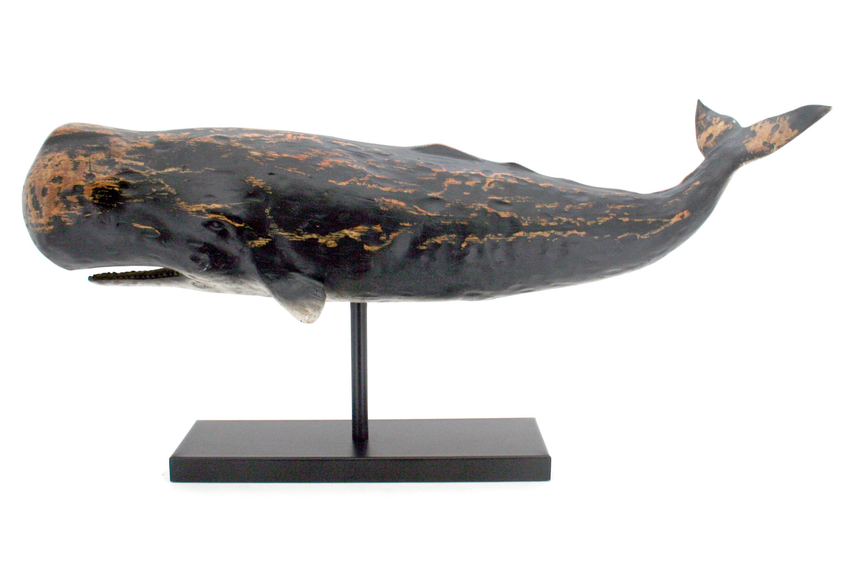 Black Sperm Whale Sculpture