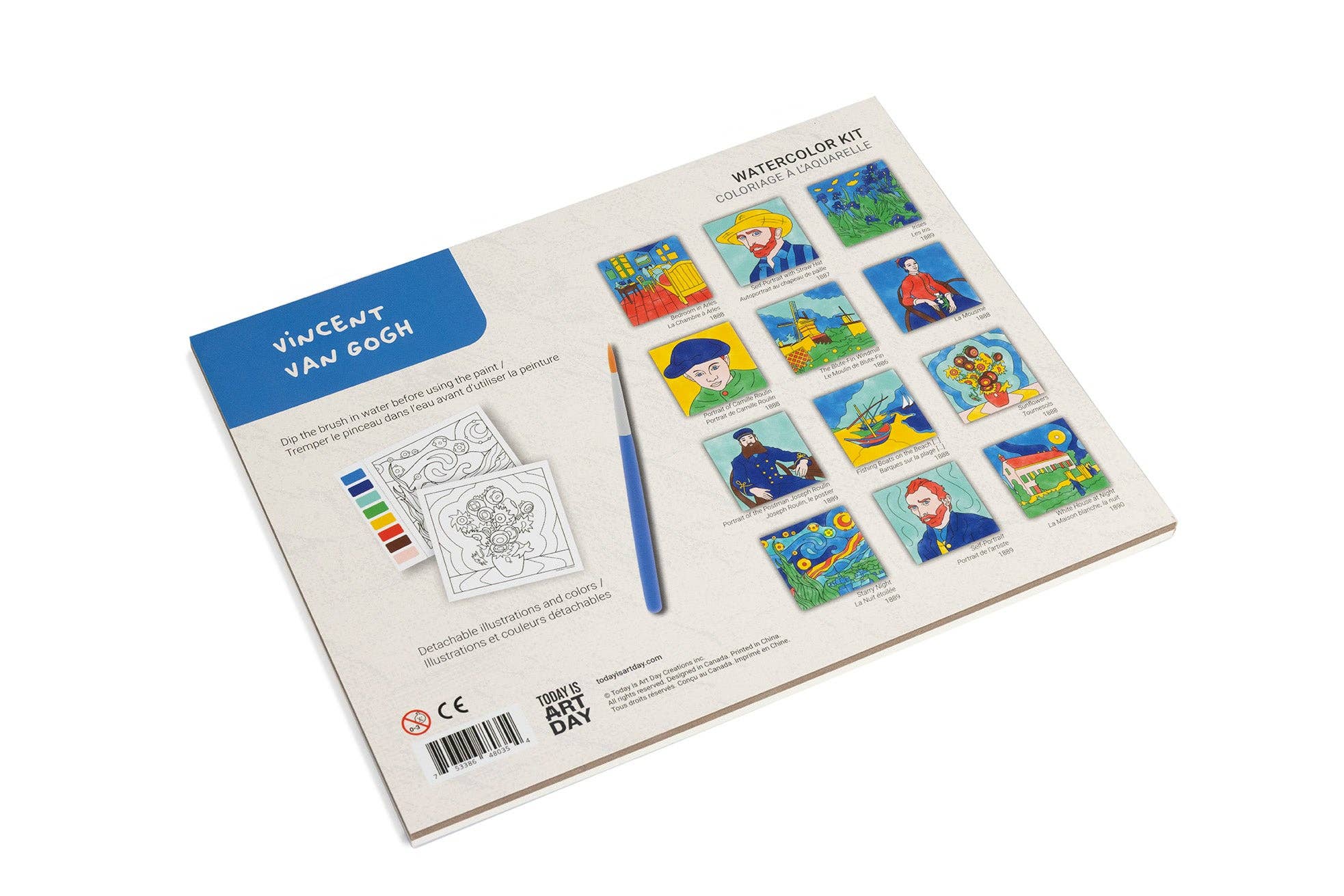 Van Gogh Watercolor Kit for Kids | 12 Masterpieces | Paint Your Own Art