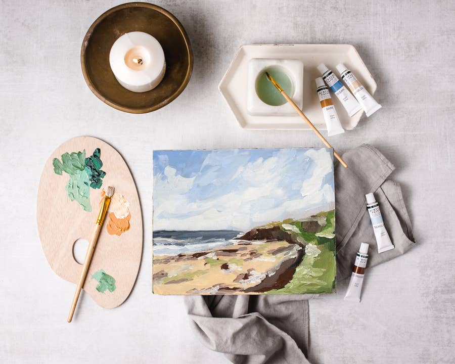 Seashore Path Impressionist Painting Kit