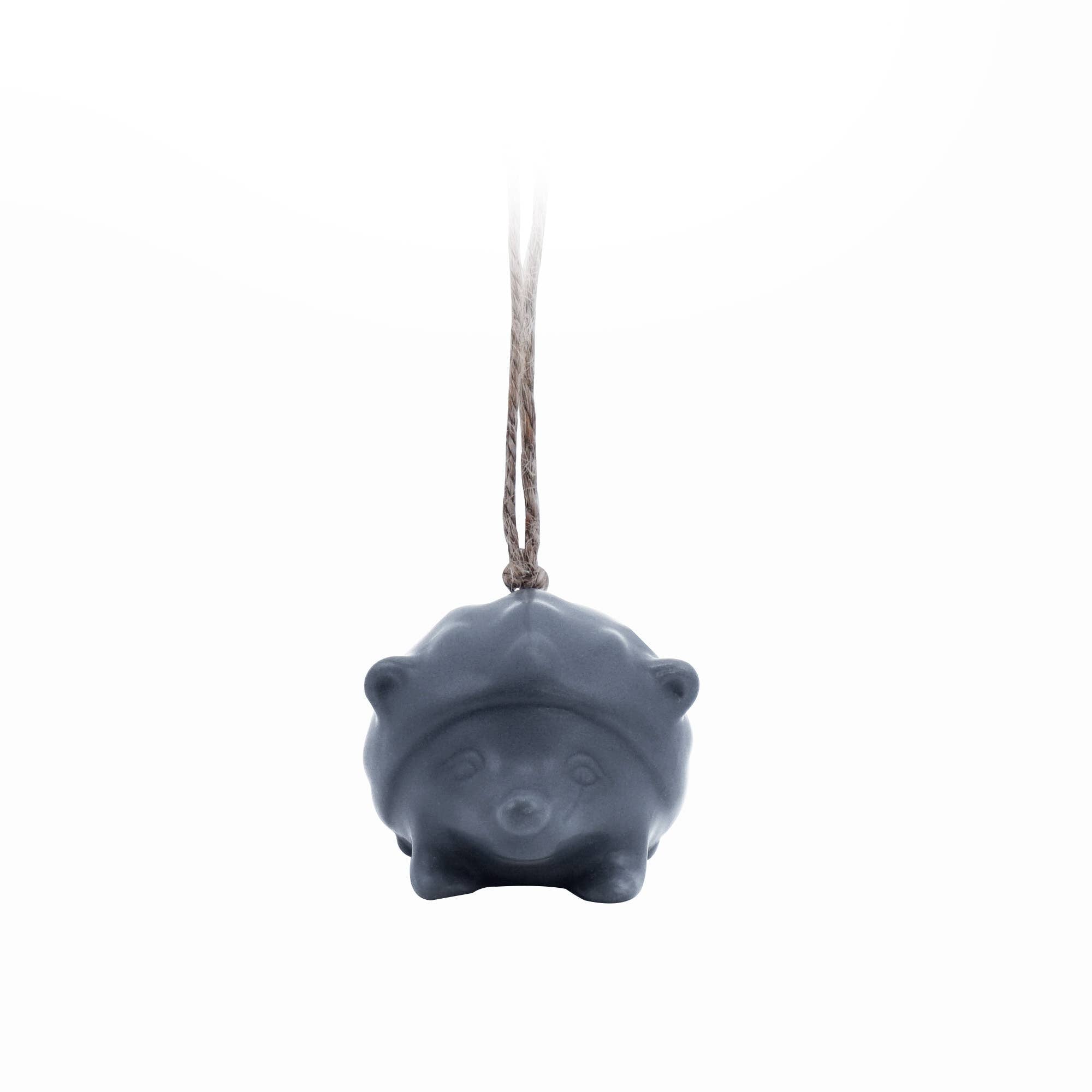 Woodland Folk “Navy Hedgehog” Ceramic Hanging Decoration