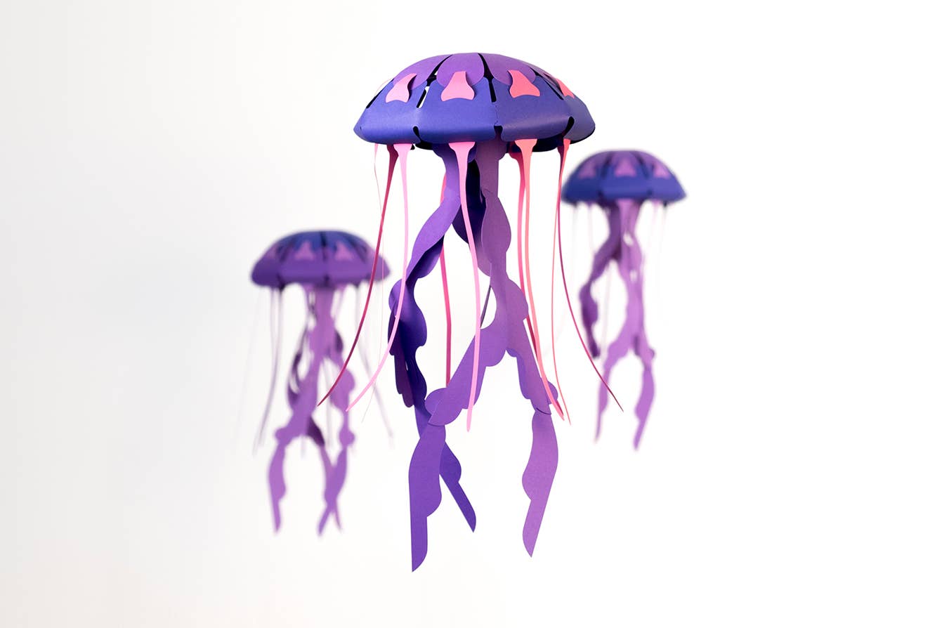 Jellyfish 3D Paper Figure by Plego | Sea Collection | No Glue Needed