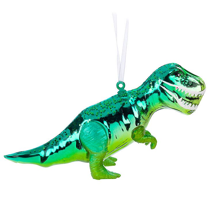 Green Dinosaur Ornament — 5.5"