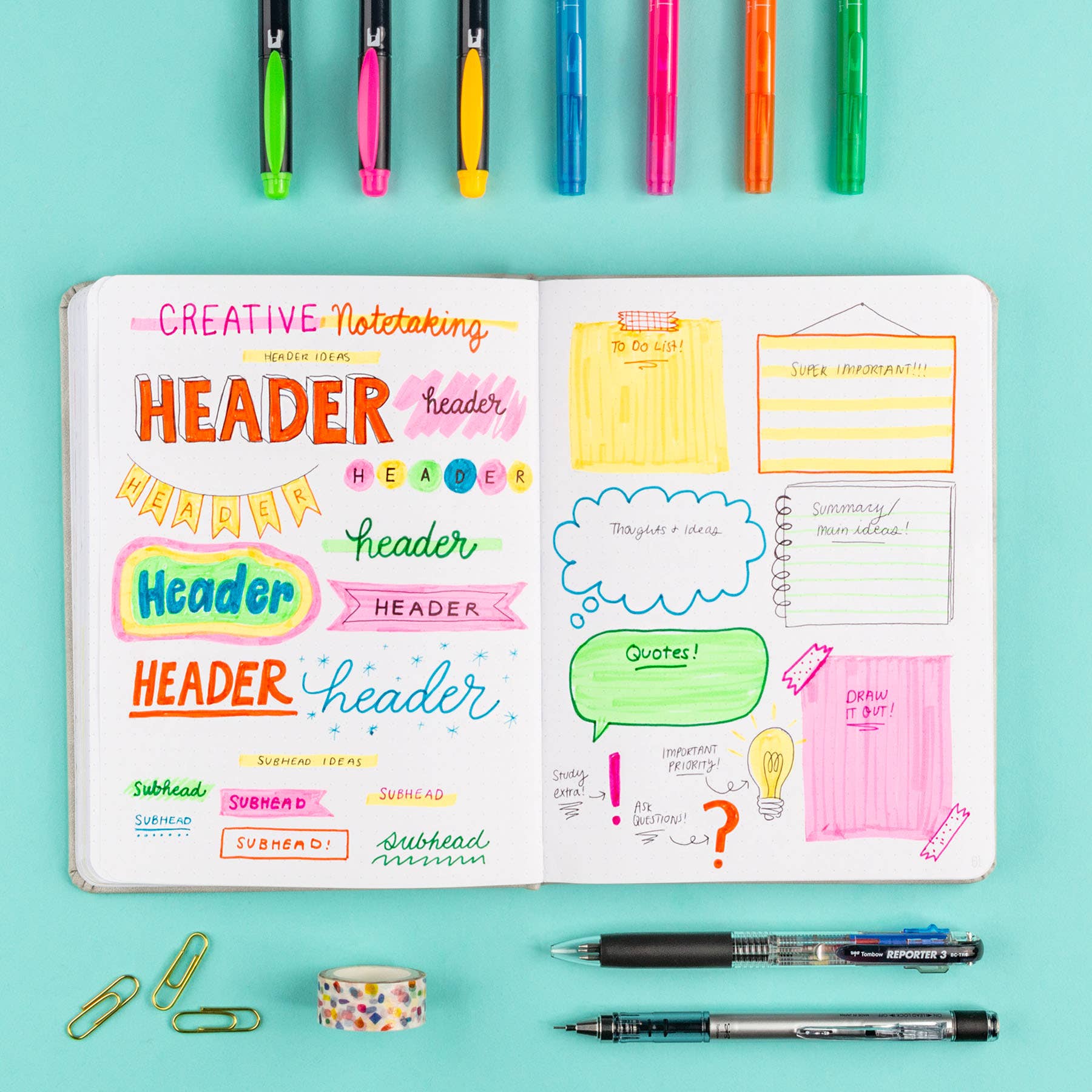 Tombow “Creative Notetaking” Kit