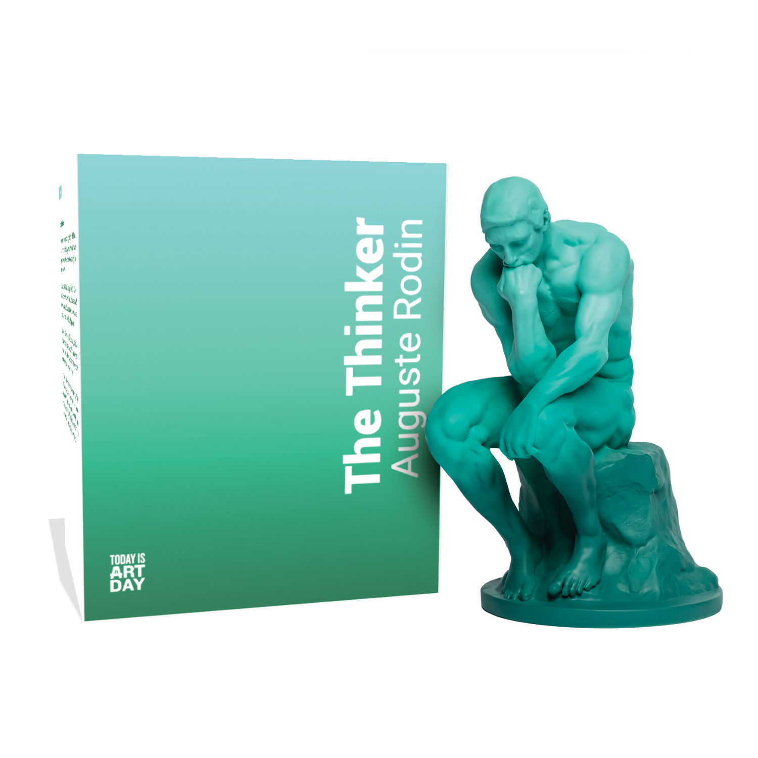 Rodin's The Thinker Statue | 7.9" Colorful Resin Reproduction