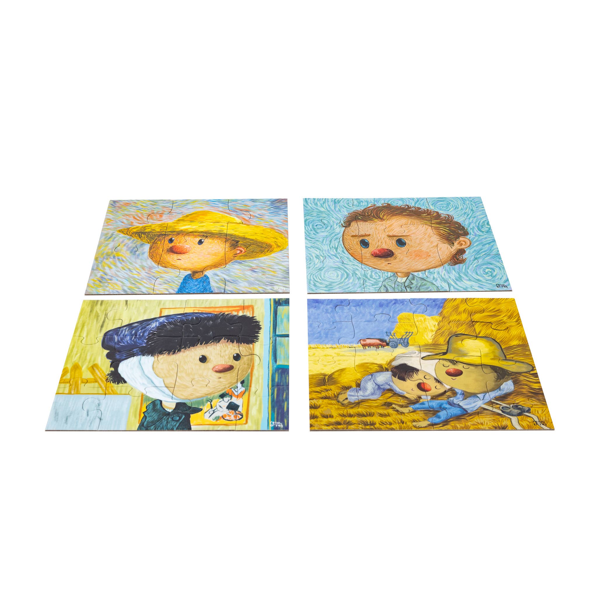 Van Gogh 4-in-1 Puzzle Set for Kids | Museum Kidz Collection | 4 Famous Self-Portraits