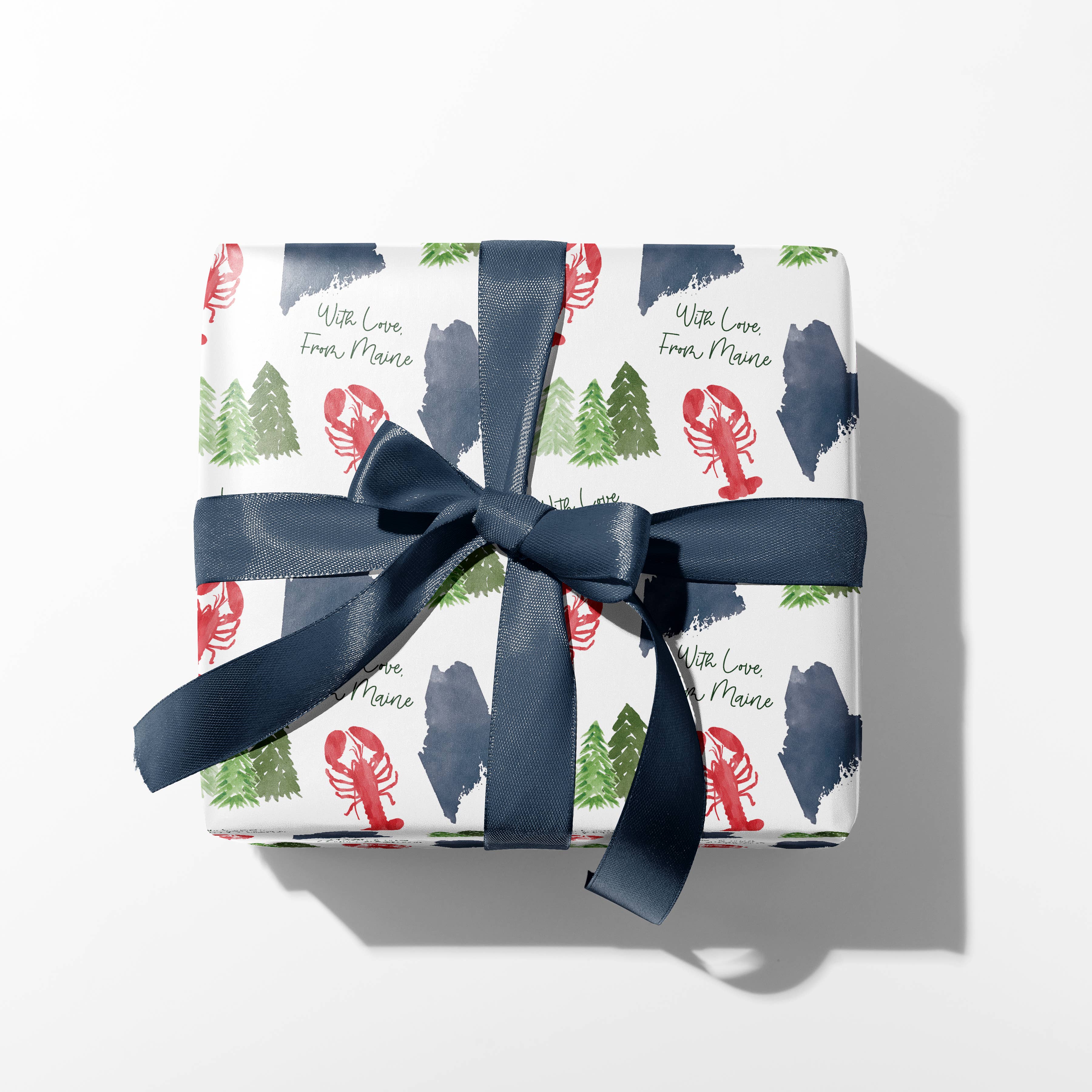 Maine Gift Wrap — “With Love, From Maine”