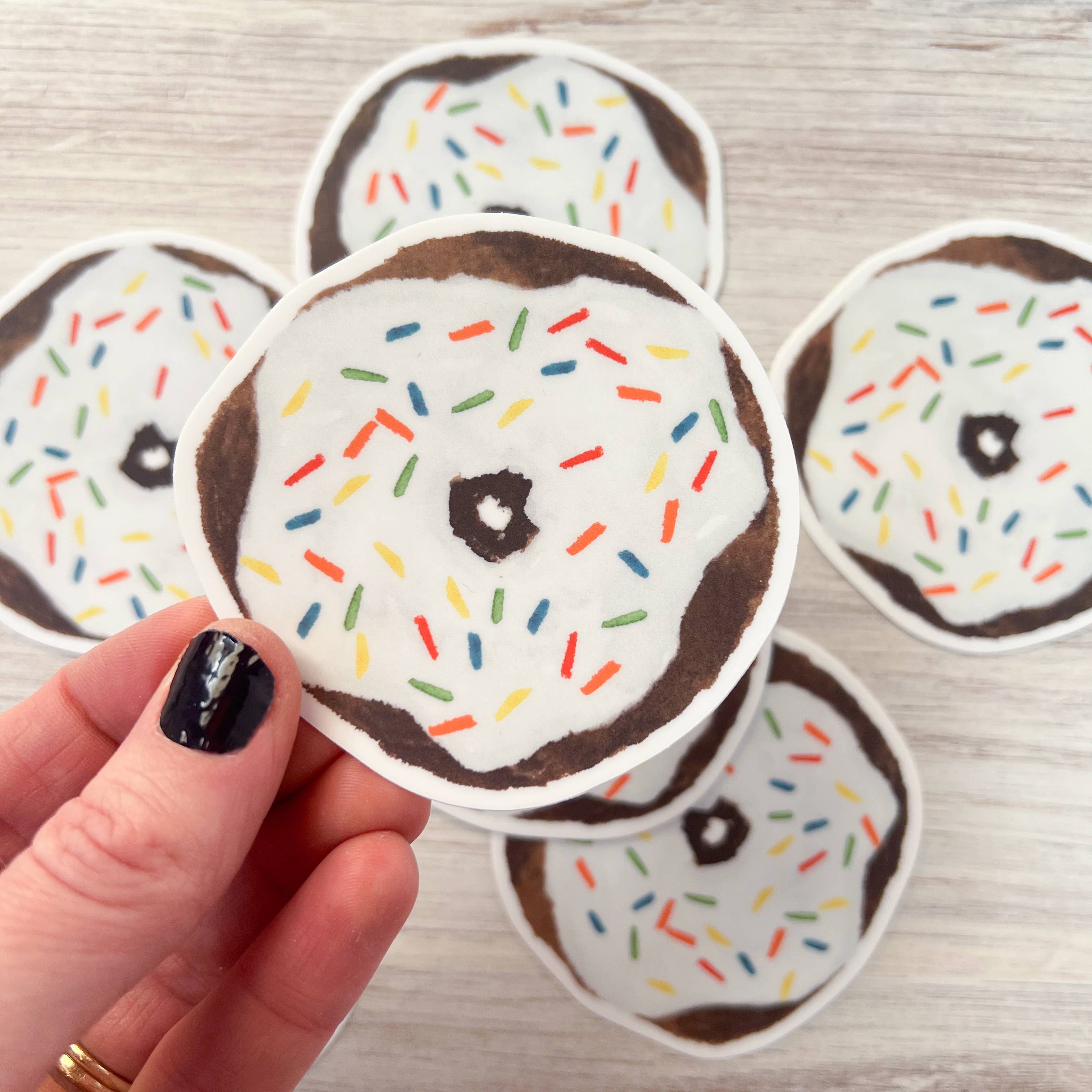 Frosted Chocolate Donut Sticker | 3"
