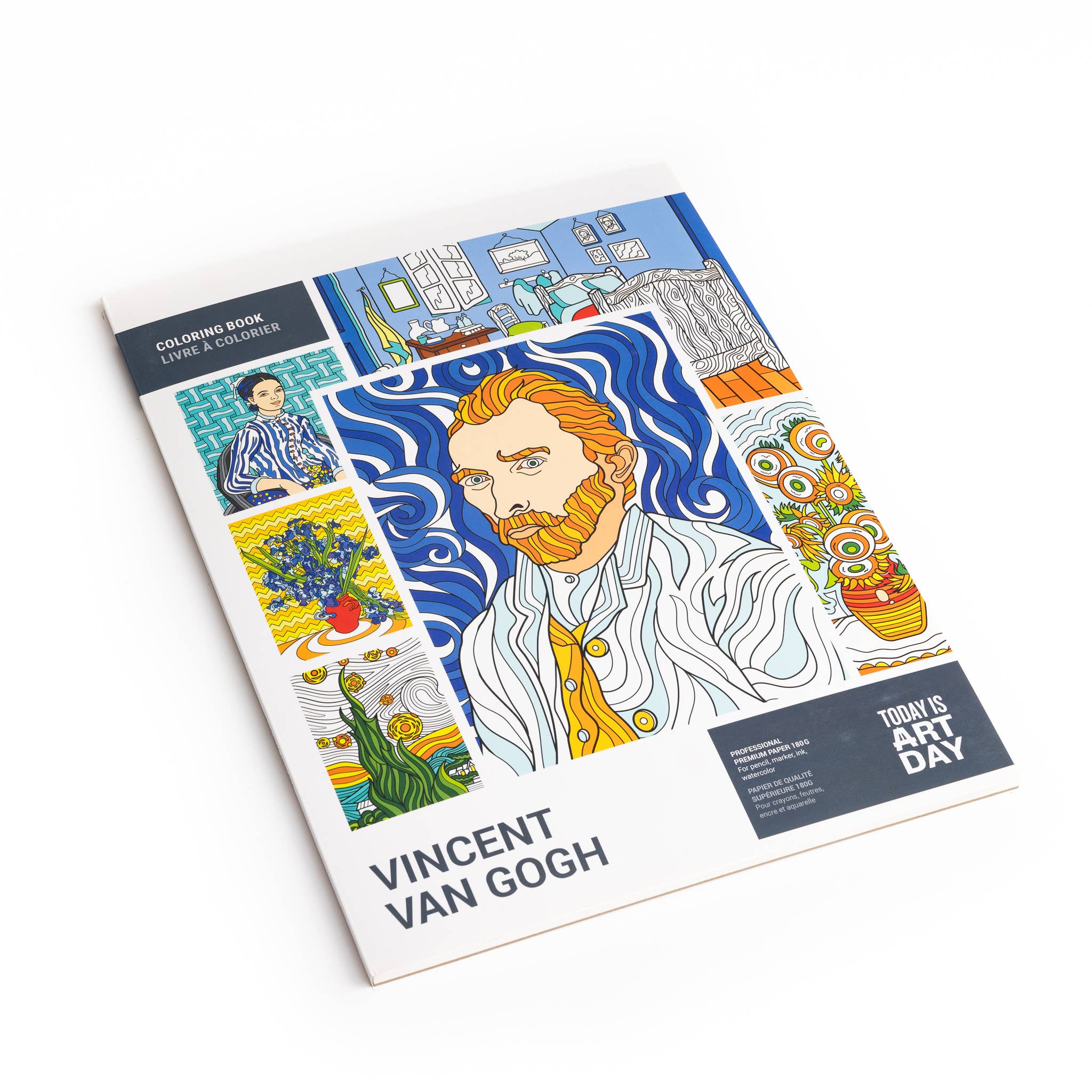 Van Gogh Coloring Book | 12 Masterpieces | Thick Premium Paper for Any Medium
