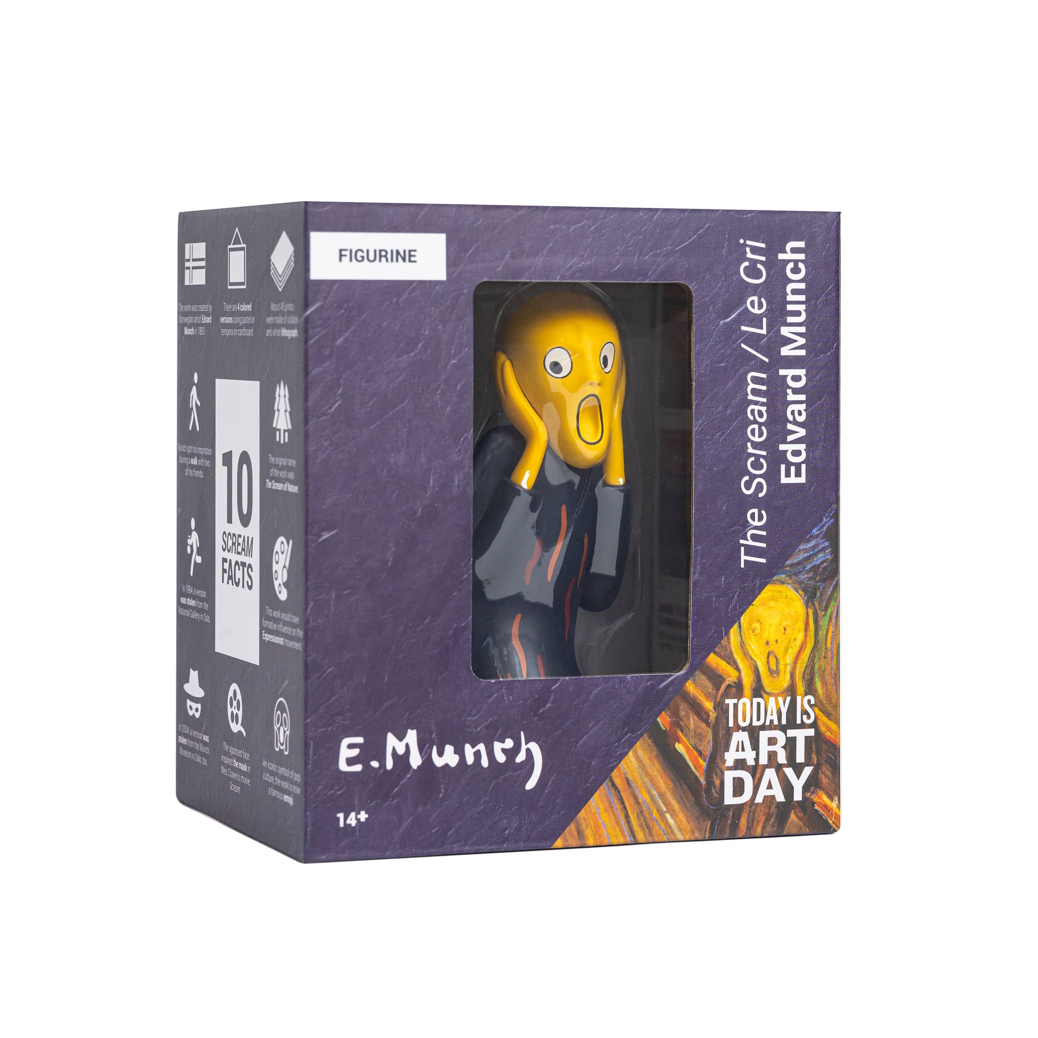 Edvard Munch "The Scream" Figurine | 5" Art History Collectible | Iconic Anxiety Symbol