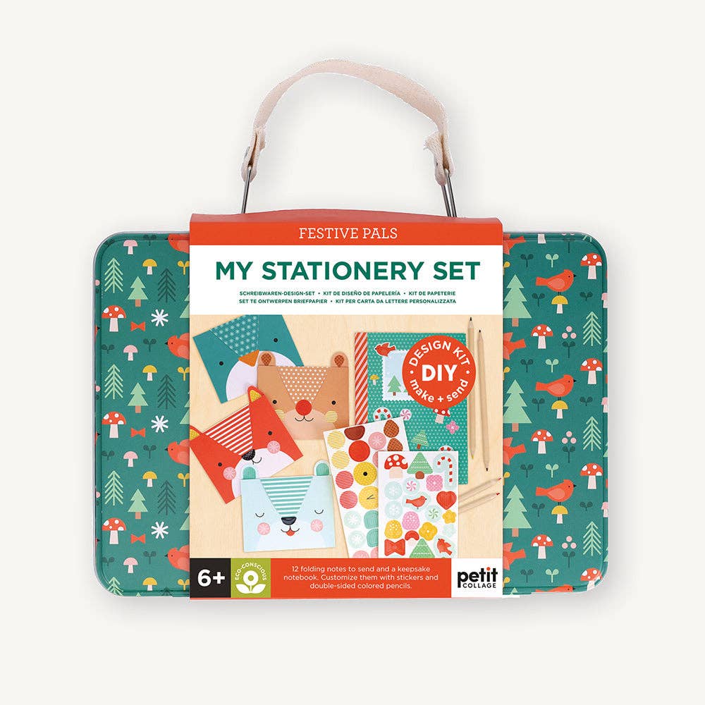 Festive Pals Stationery Set by Petit Collage