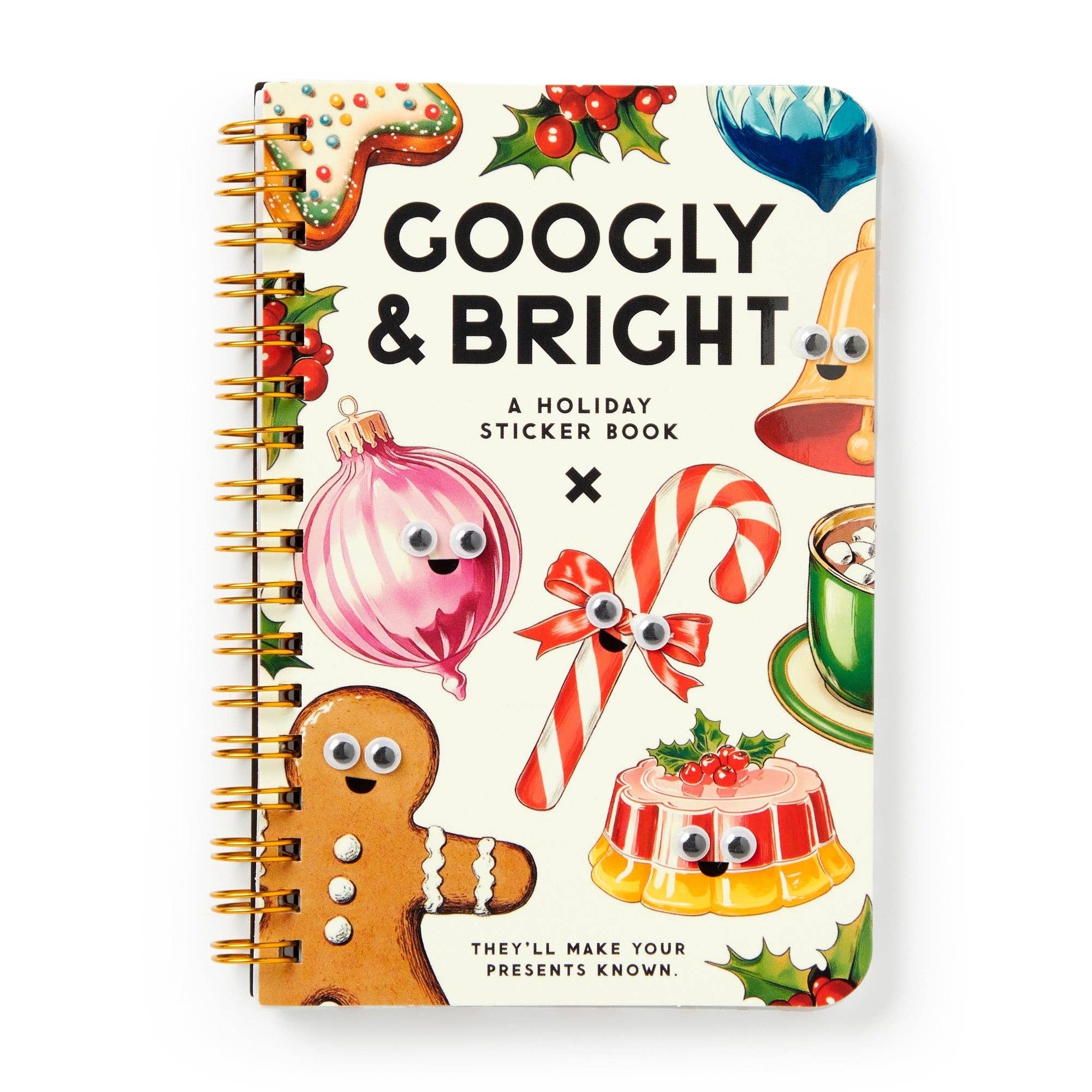 Googly & Bright Holiday Sticker Book by Brass Monkey