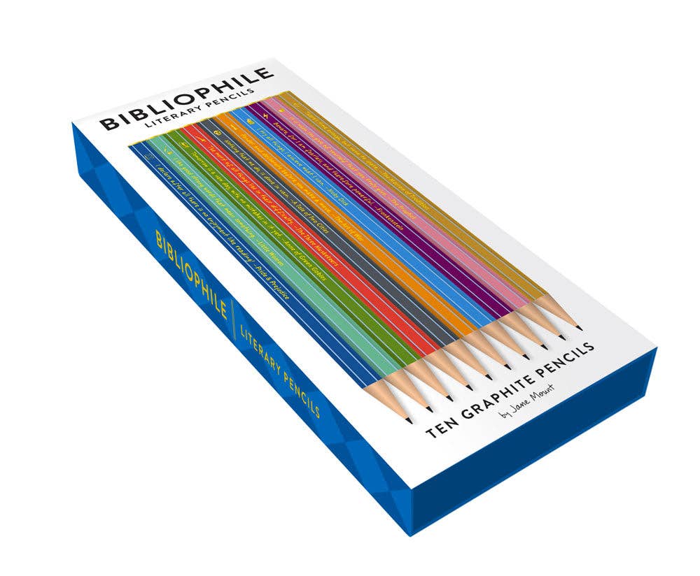 Bibliophile Literary Pencil Set — 10 Pack
