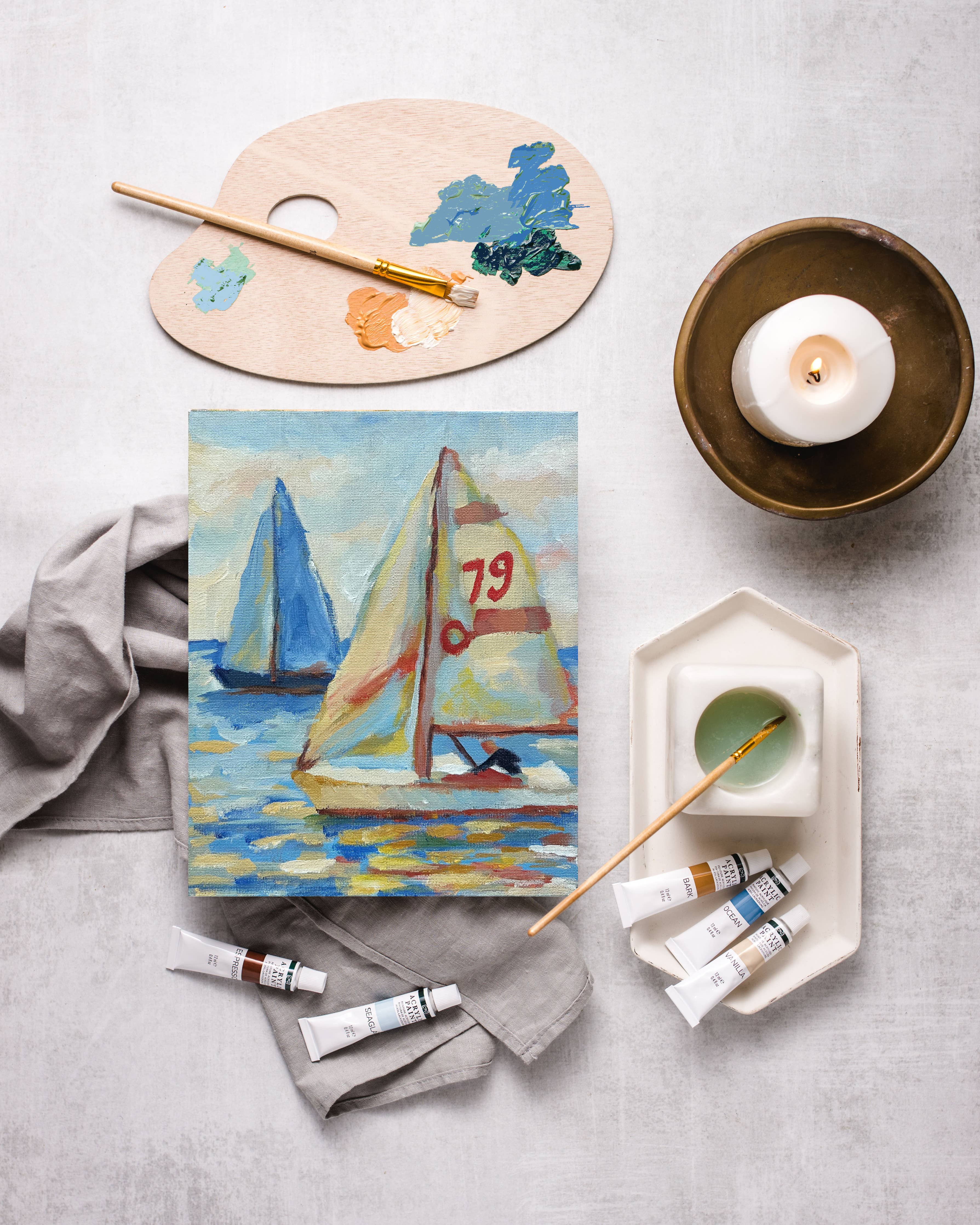 East Coast Regatta Impressionist Painting Kit