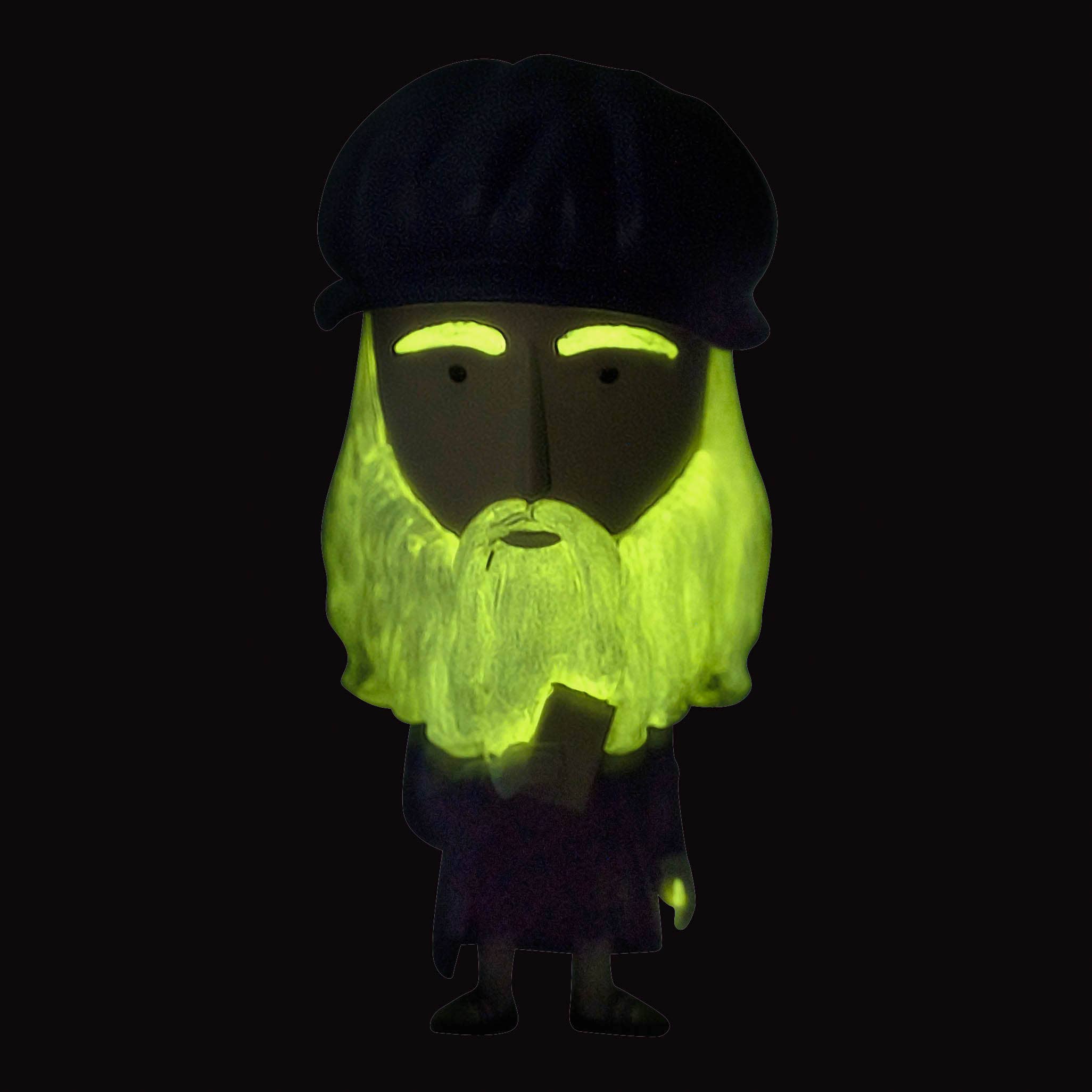 Leonardo da Vinci Figurine | 5" Art History Collectible | Glow-in-the-Dark Features