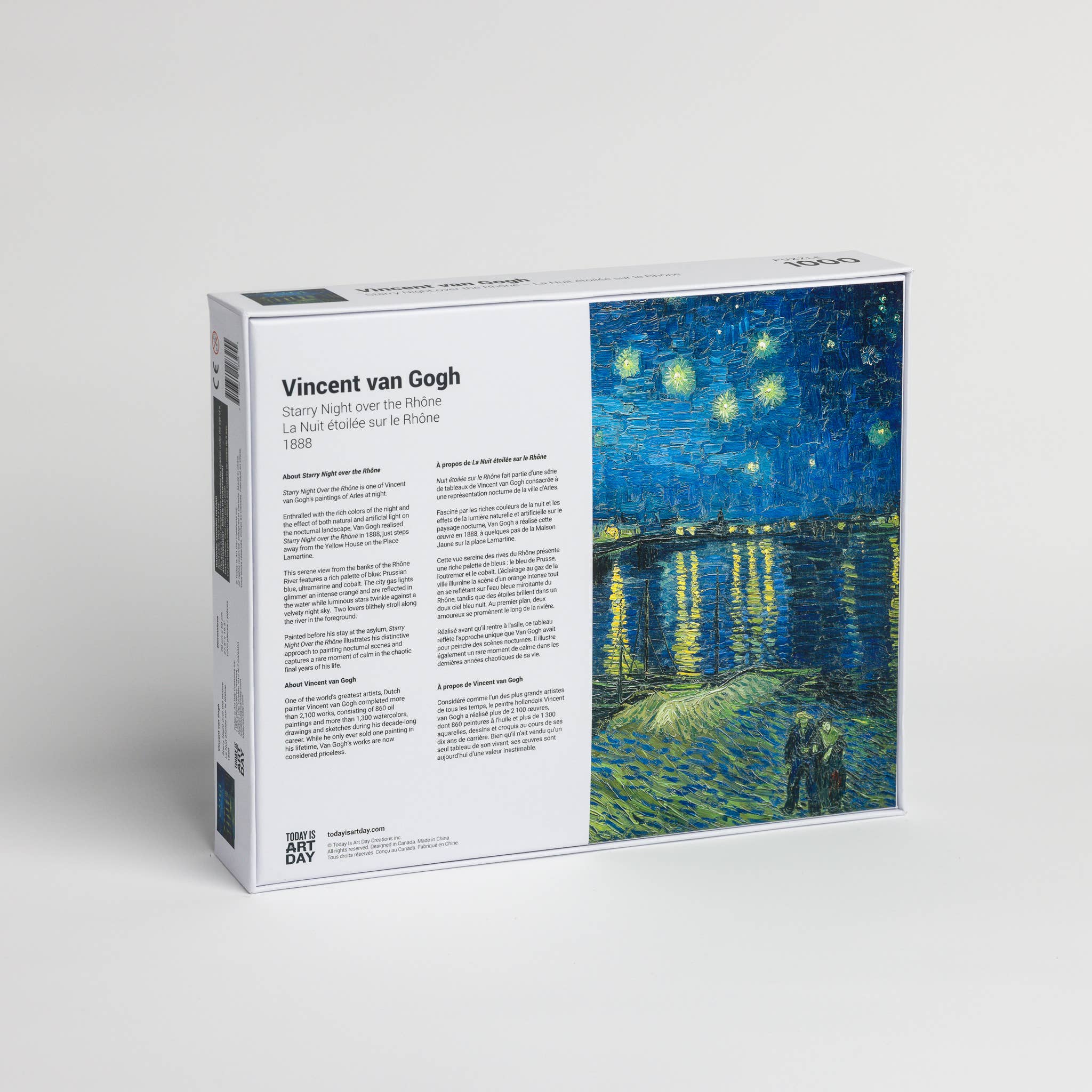 Van Gogh Starry Night Over the Rhône Puzzle | 1,000 Pieces | 27.5" x 19.5"