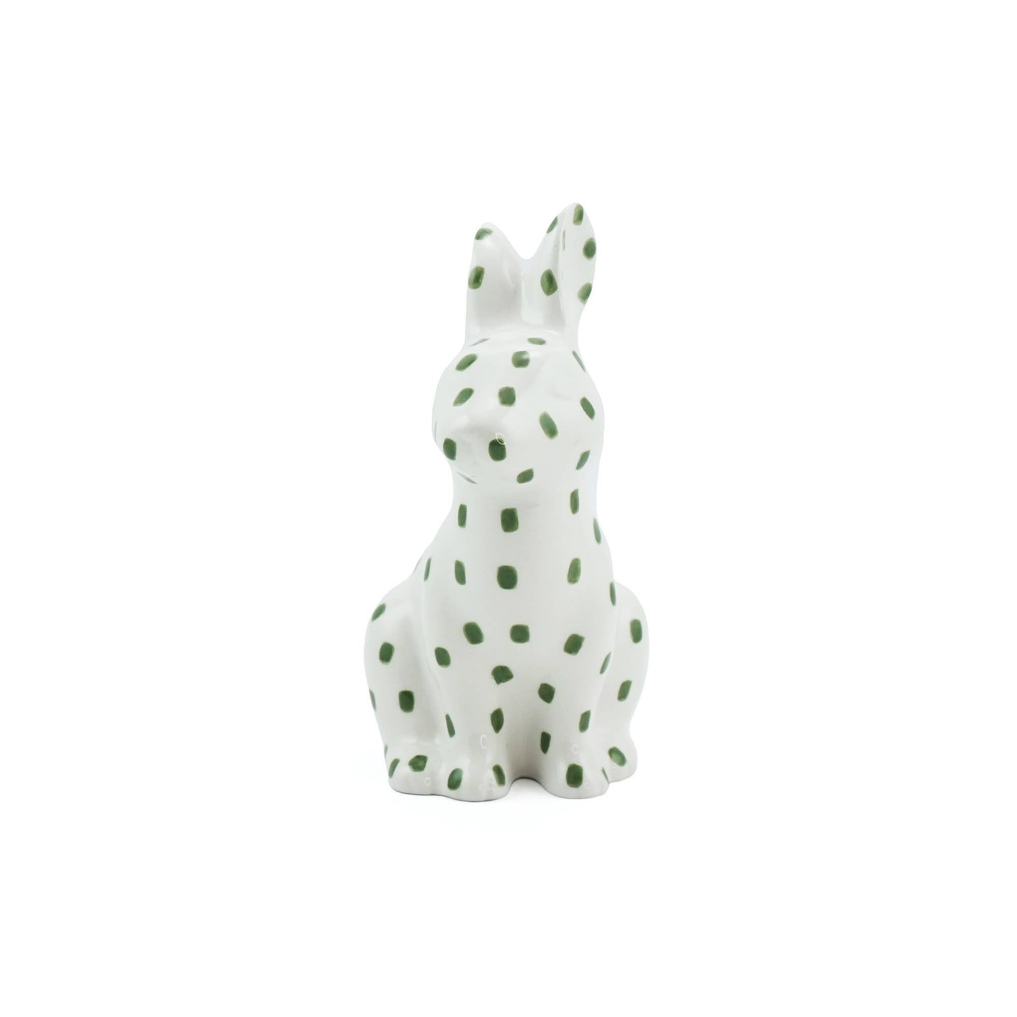 Woodland Hare Ceramic Vase – Green