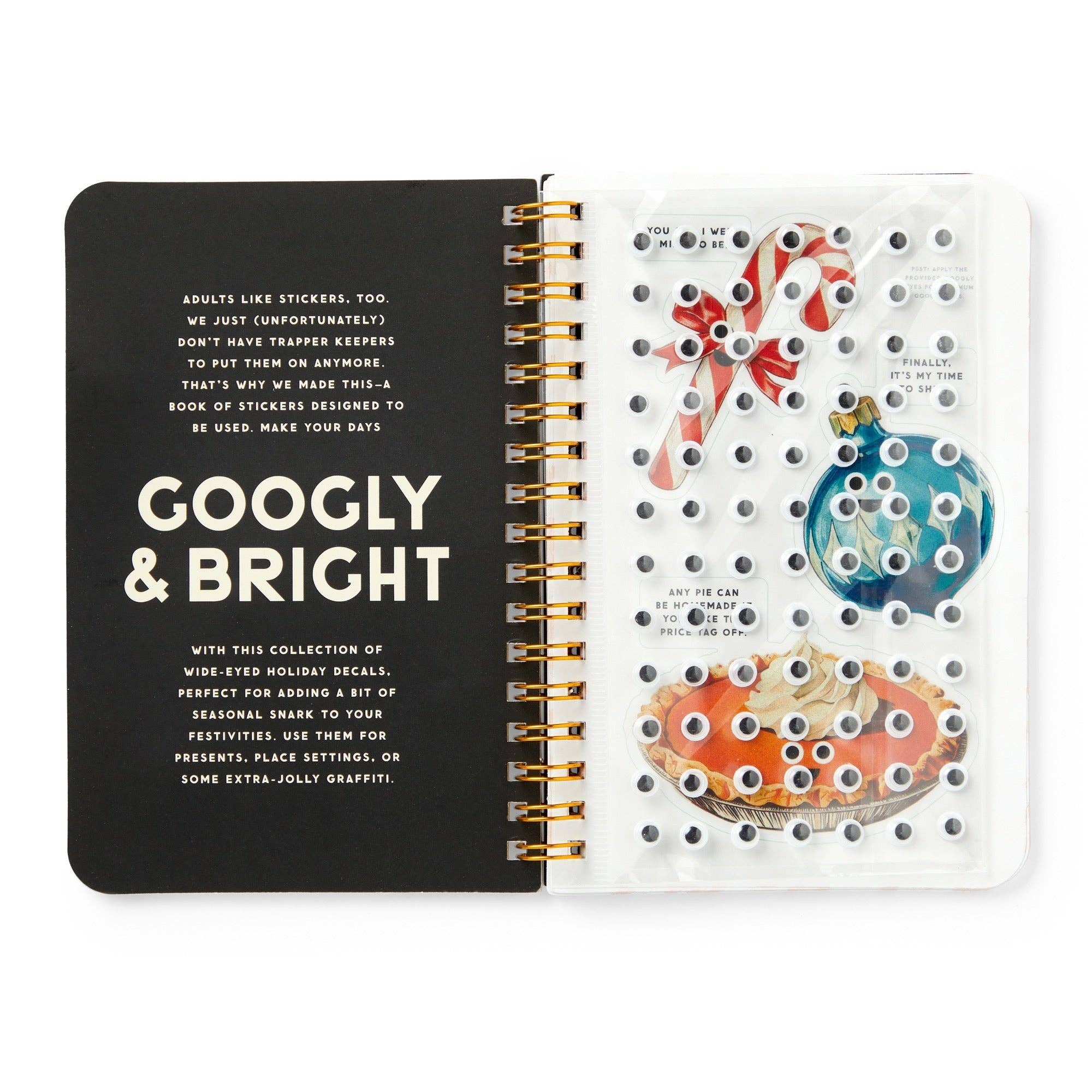 Googly & Bright Holiday Sticker Book by Brass Monkey