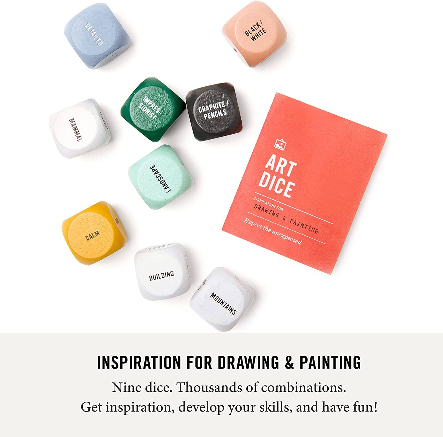Art Dice: The Creative Prompt Set for Artists, Teachers & Beginners