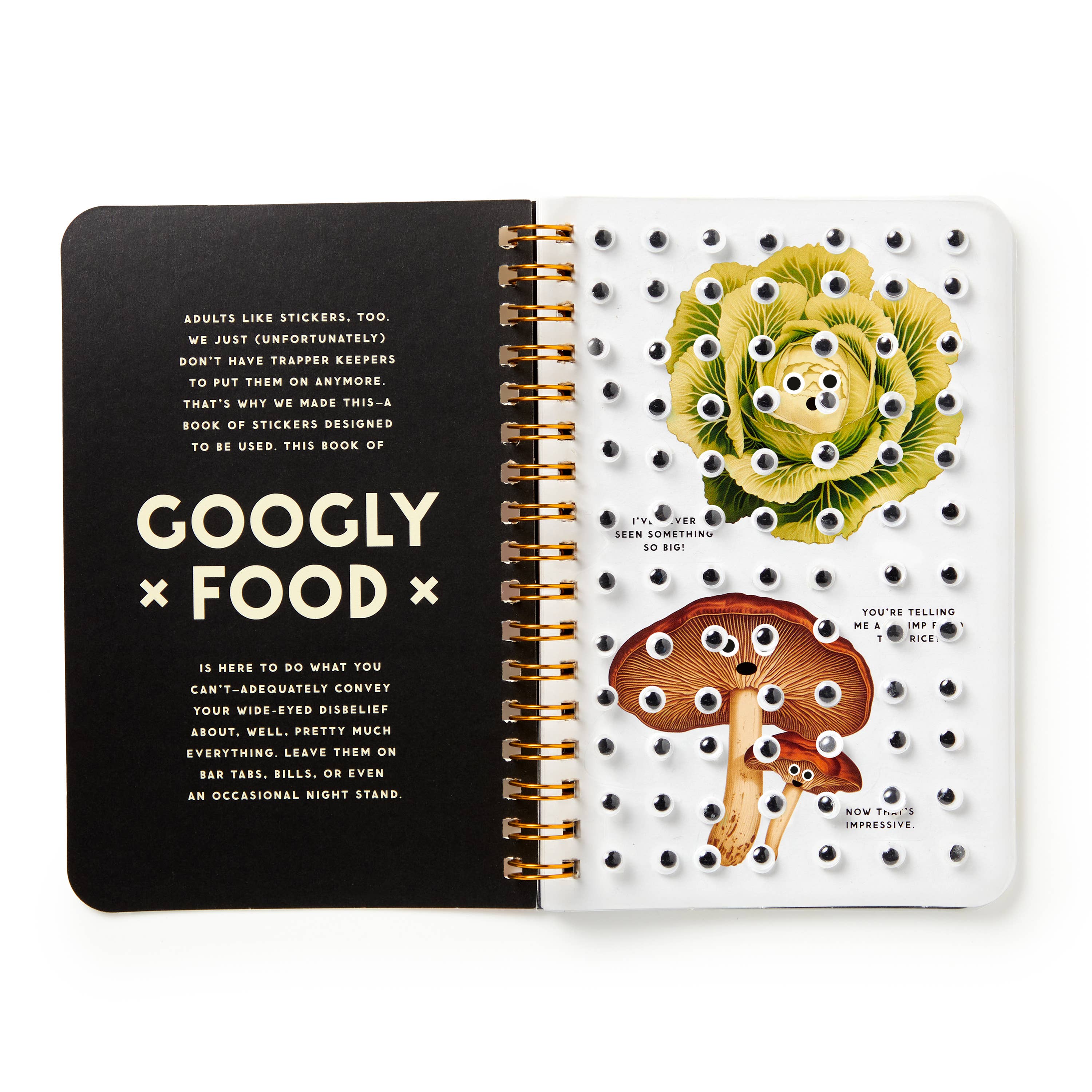 Googly Food Sticker Book by Brass Monkey