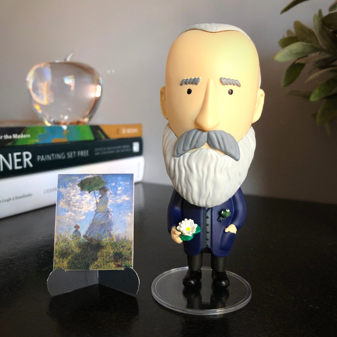 Claude Monet Figurine | 5" Art History Collectible | Color-Changing Features