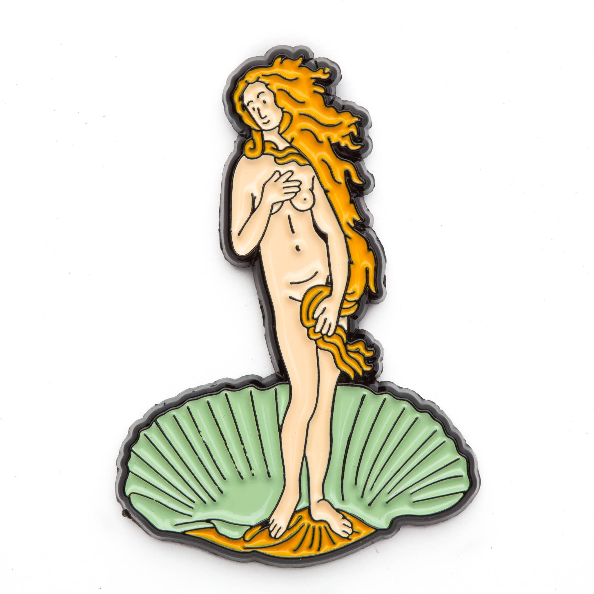 Birth of Venus Enamel Pin by Botticelli | 1.25" Soft Enamel | 6 Colors