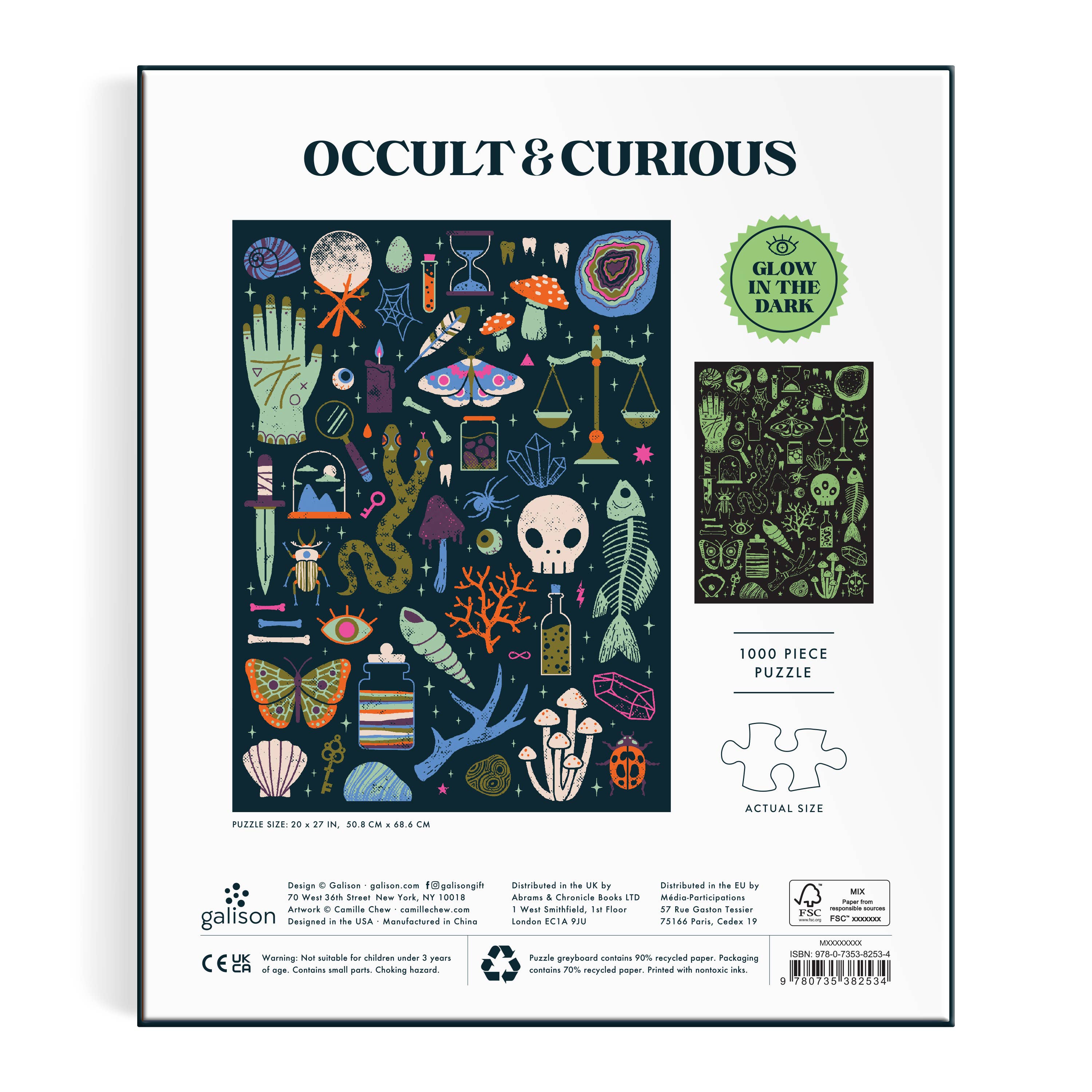 Occult and Curious Glow in the Dark 1000 Piece Puzzle