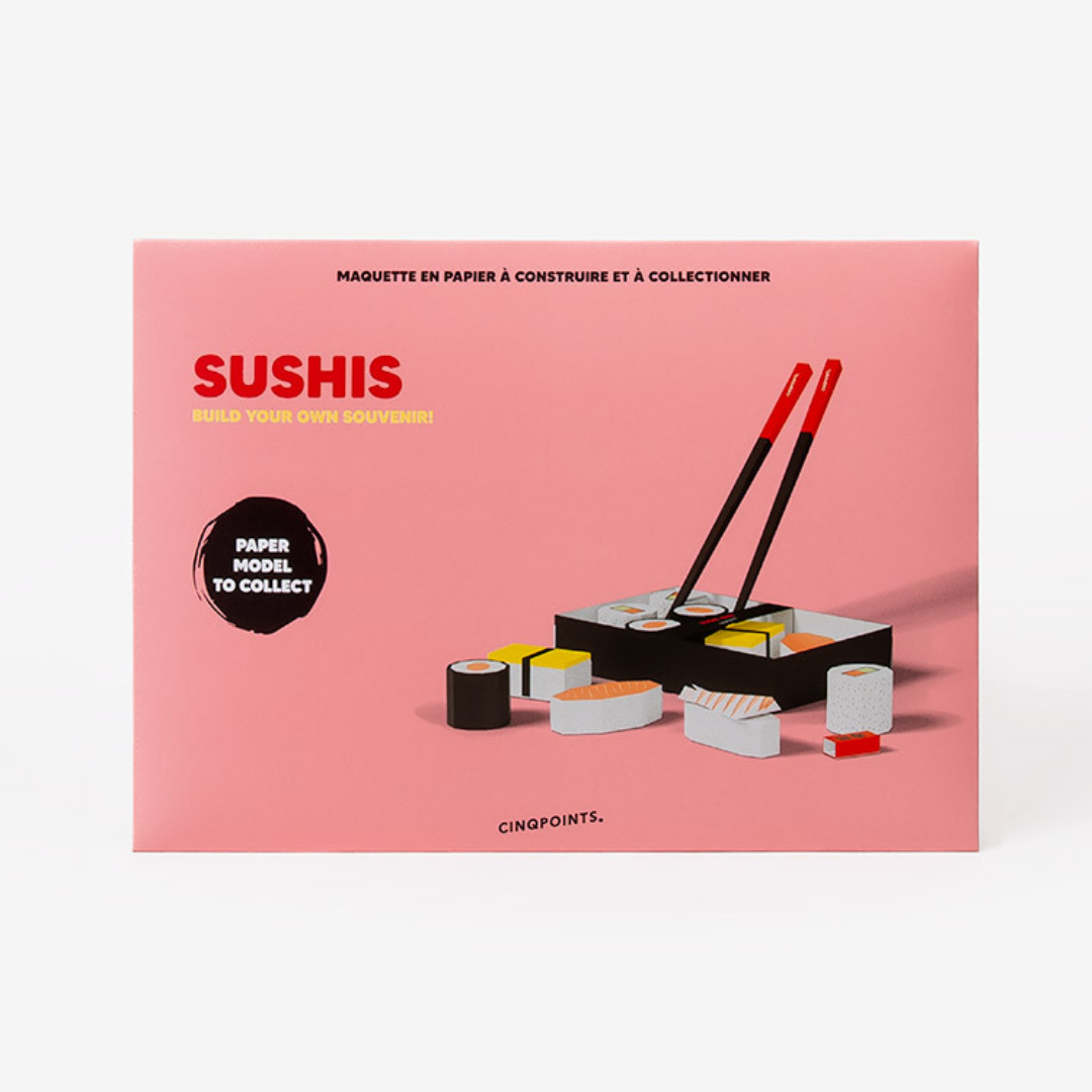 3D Paperfood Sushi by Cinqpoints | DIY Paper Model | Eco-Friendly