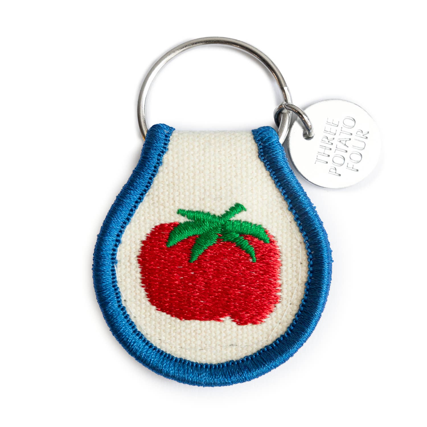 Patch Keychain “Tomato” – Embroidered Cotton