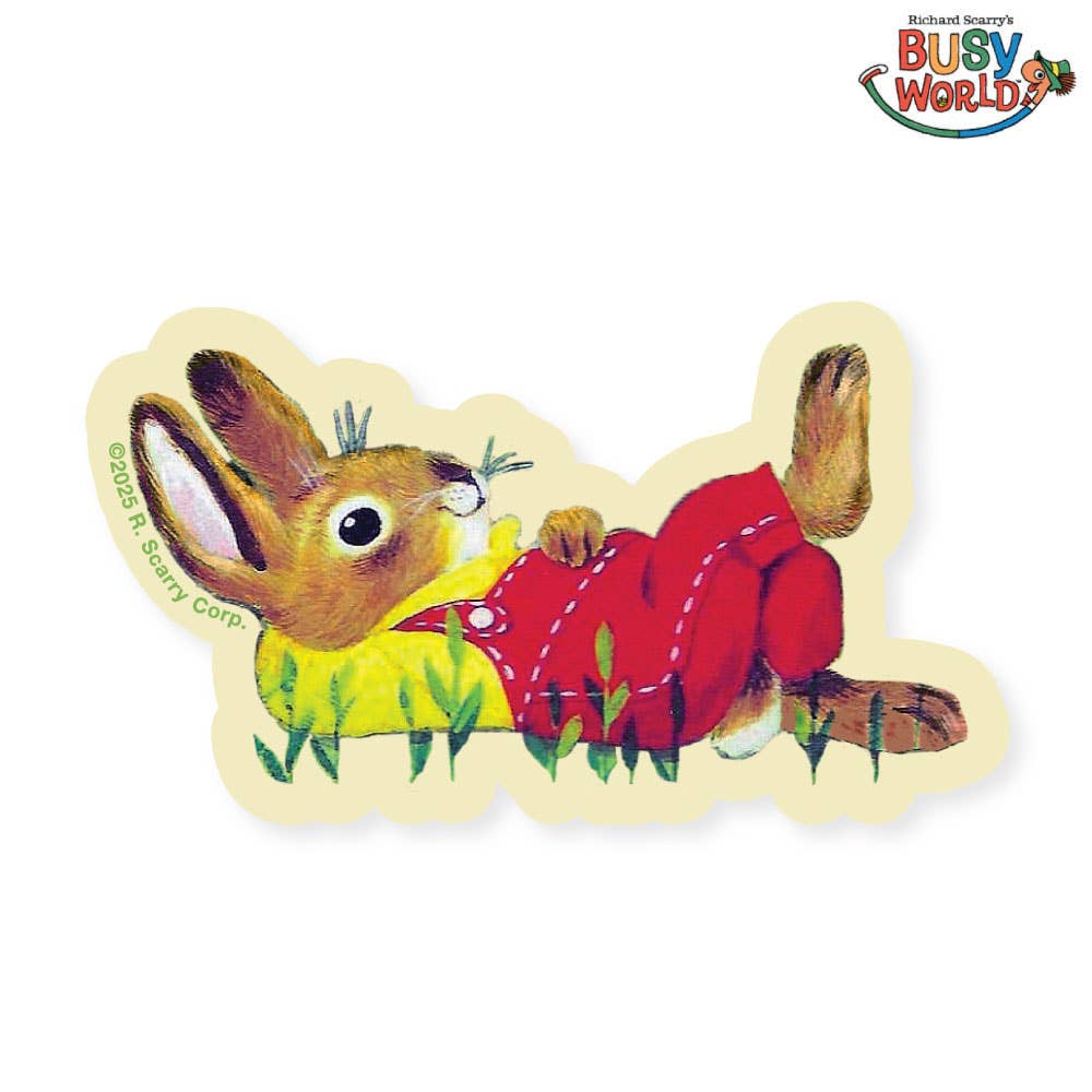 3P4 × Richard Scarry® – Nicholas Bunny Daydream Vinyl Sticker