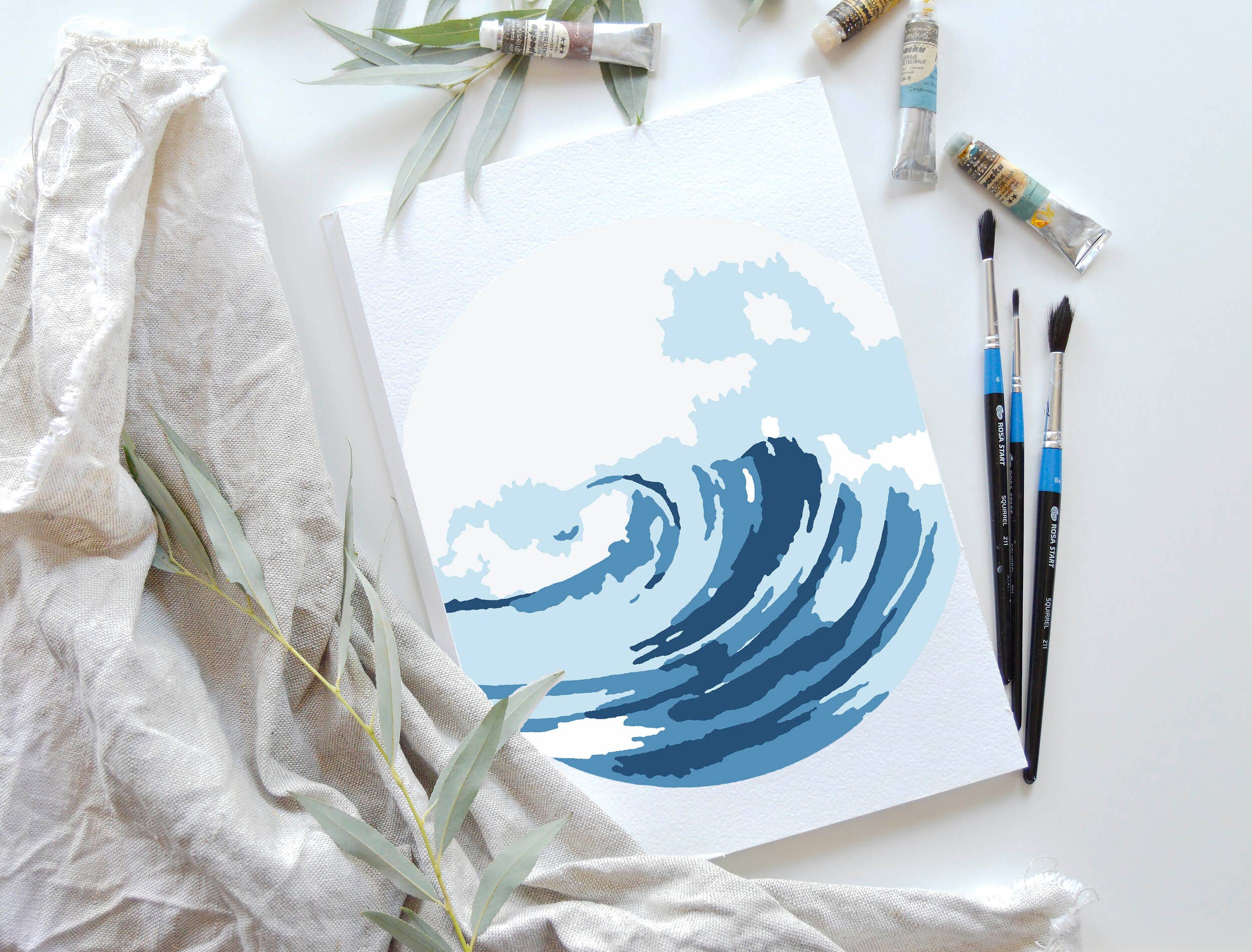 Ocean Waves Paint By Numbers Kit