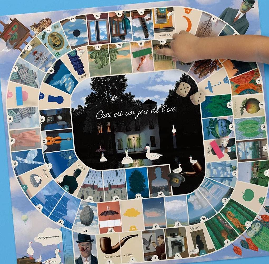 Magritte's Game of the Goose by Mon Petit Art | Surrealist Board Game | Ages 6+