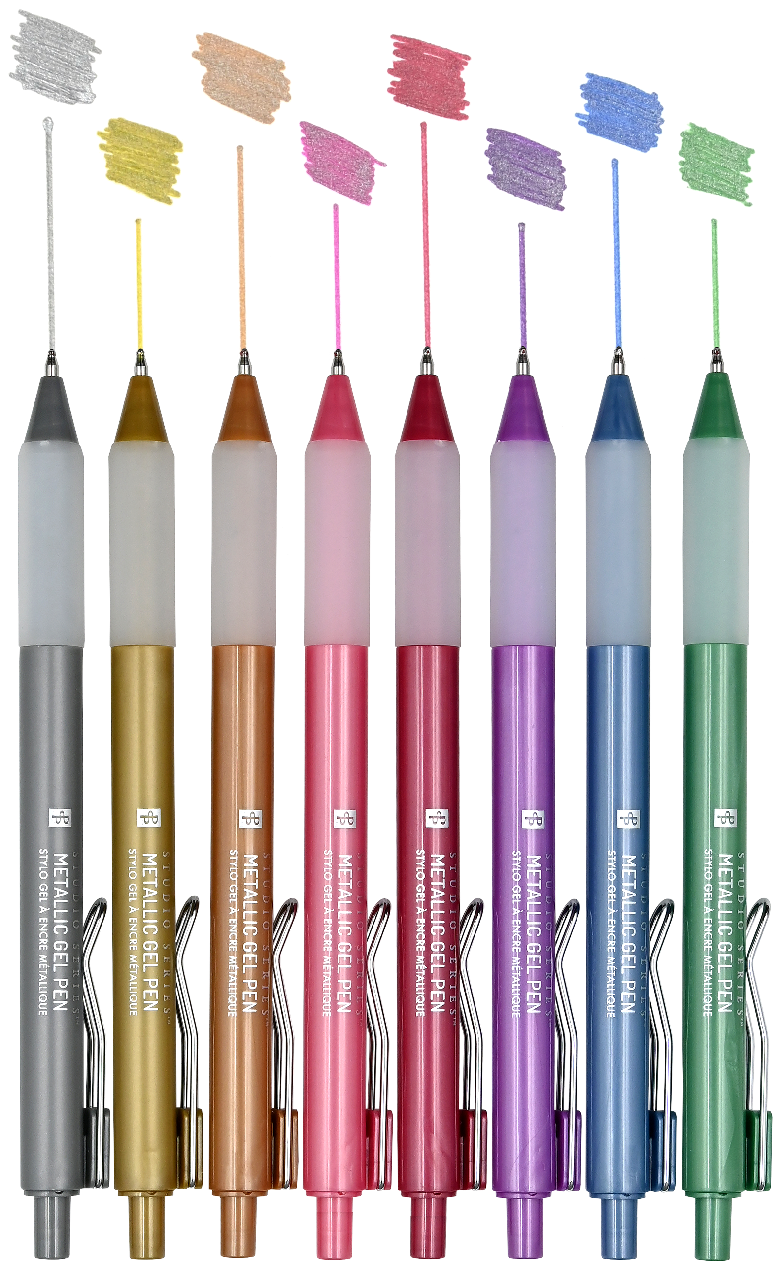 Studio Series Metallic Gel Pens – Set of 8