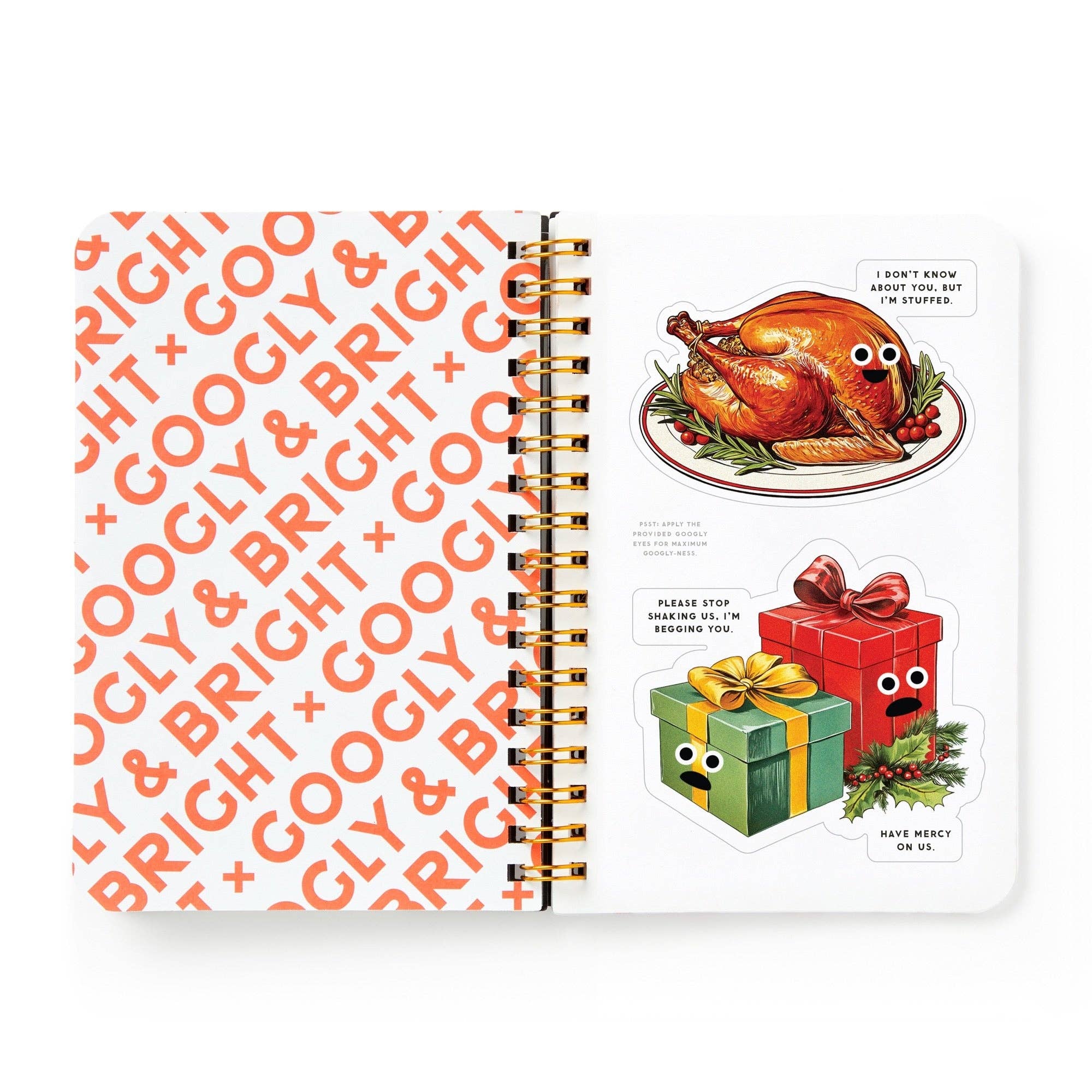 Googly & Bright Holiday Sticker Book by Brass Monkey