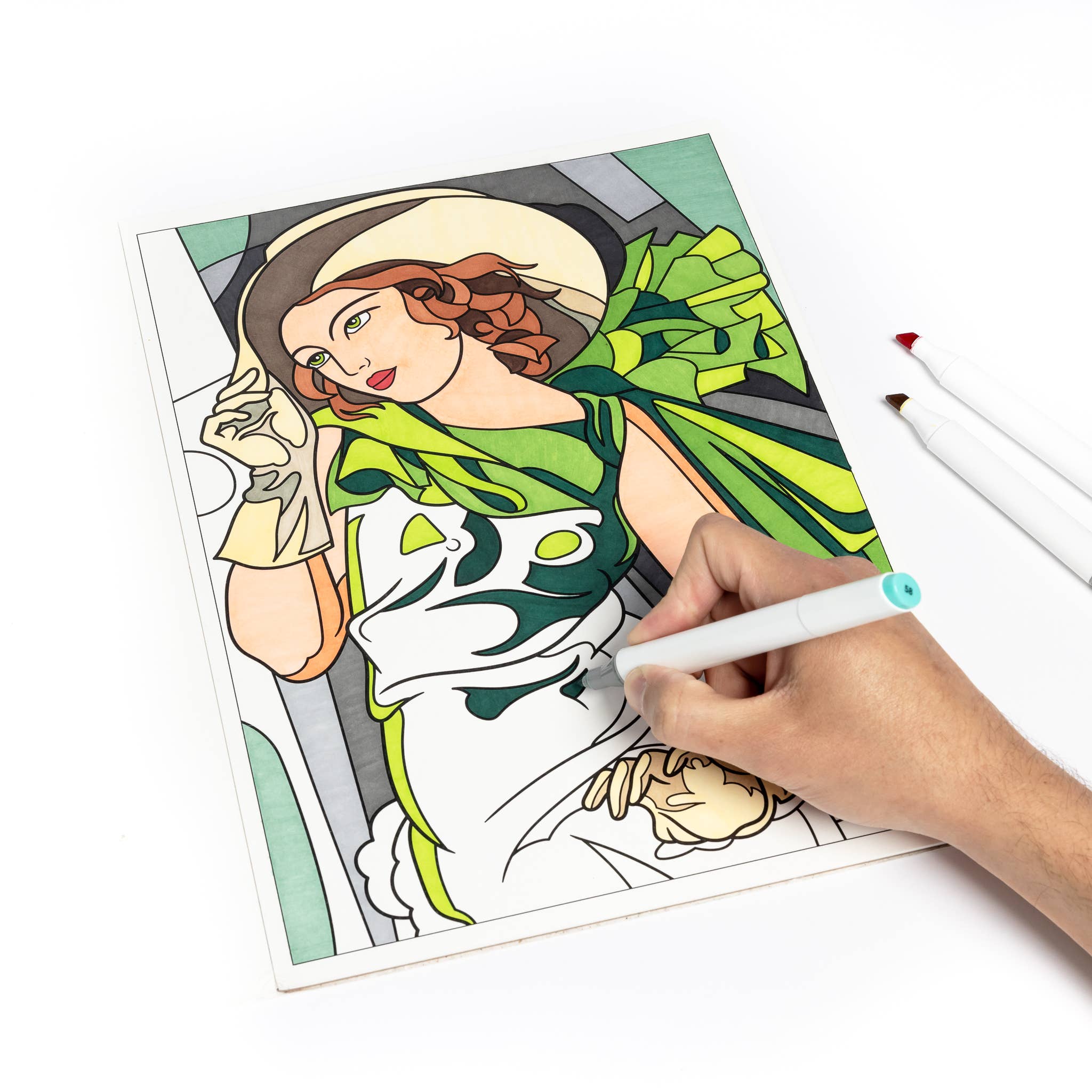 Women in Art Coloring Book | 12 Masterpieces by Female Artists | Thick Premium Paper