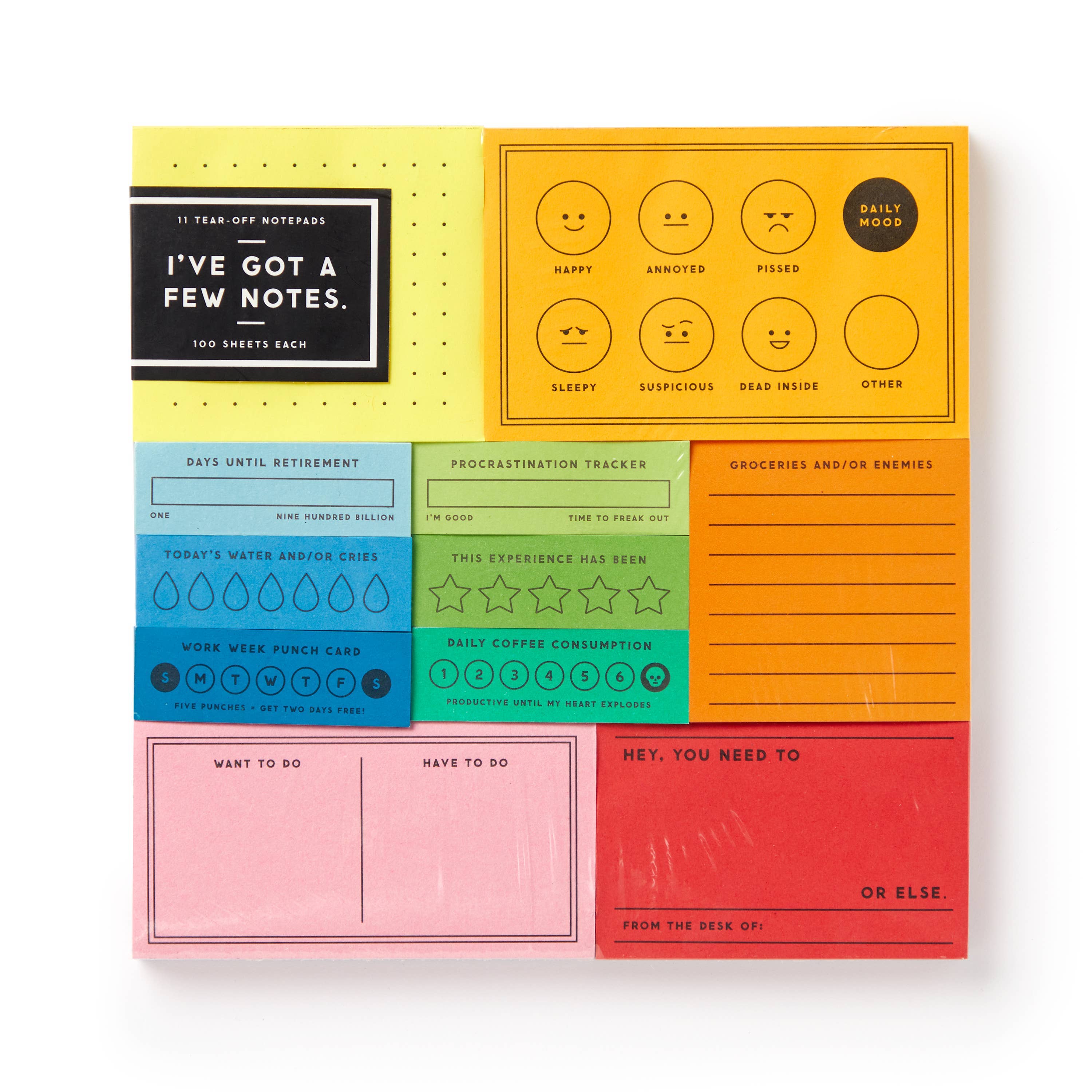 Brass Monkey “I’ve Got A Few Notes” Tear-Off Notepad Set