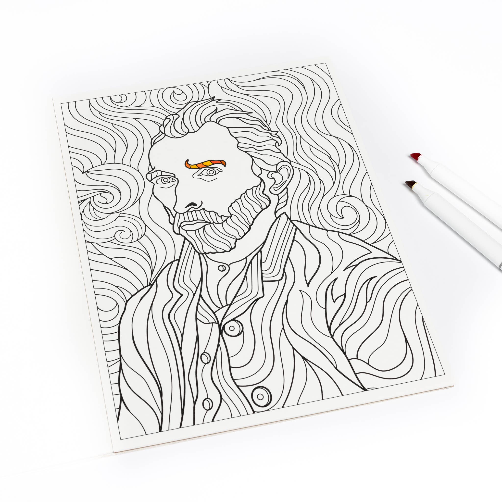 Van Gogh Coloring Book | 12 Masterpieces | Thick Premium Paper for Any Medium