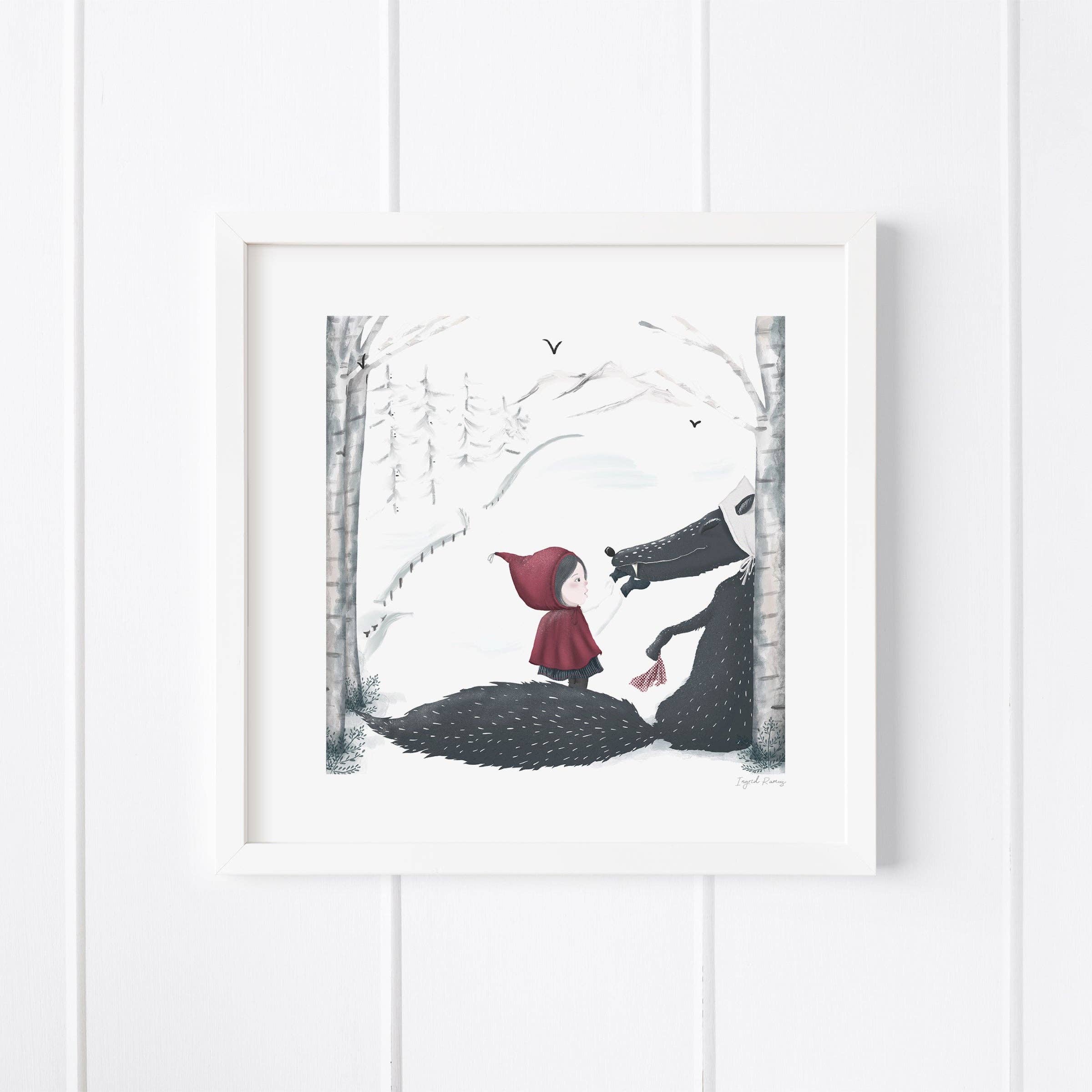 Little Red Art Print 12 x 12