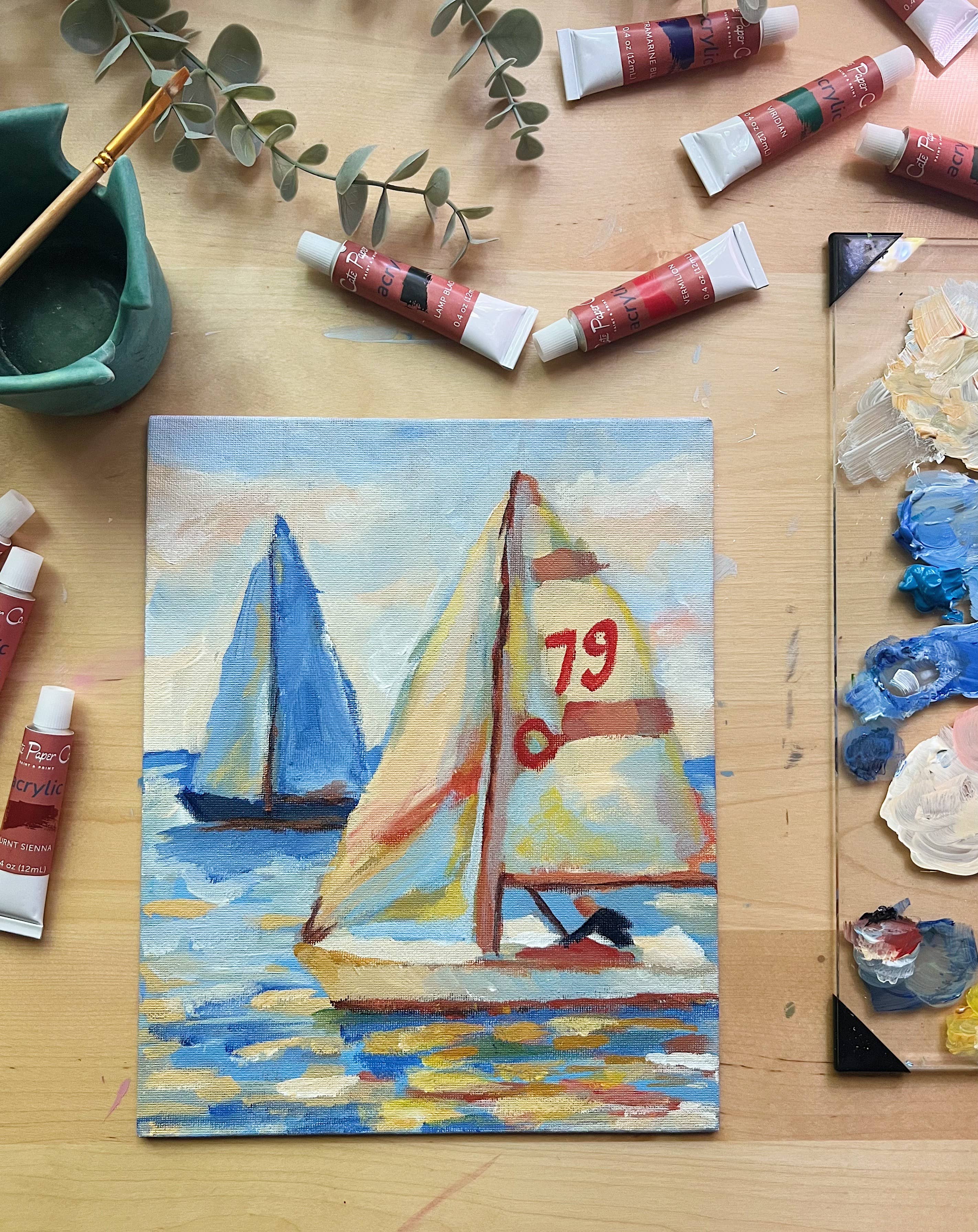 East Coast Regatta Impressionist Painting Kit