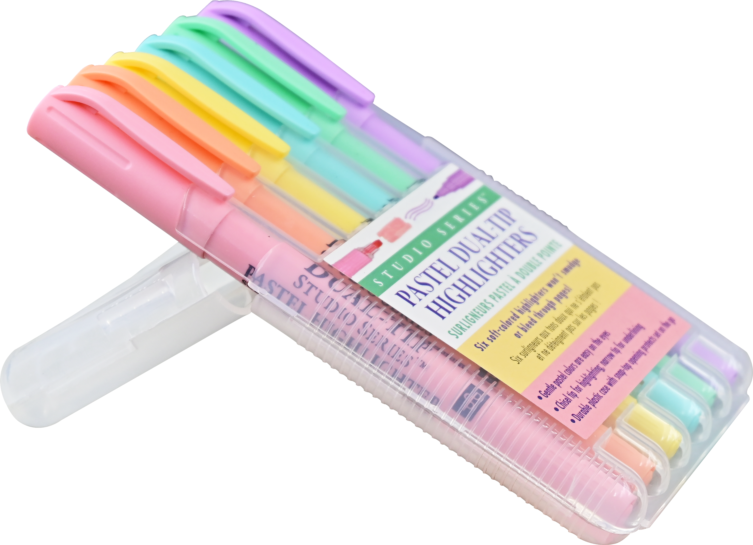 Studio Series Dual-Tip Pastel Highlighters – Set of 6