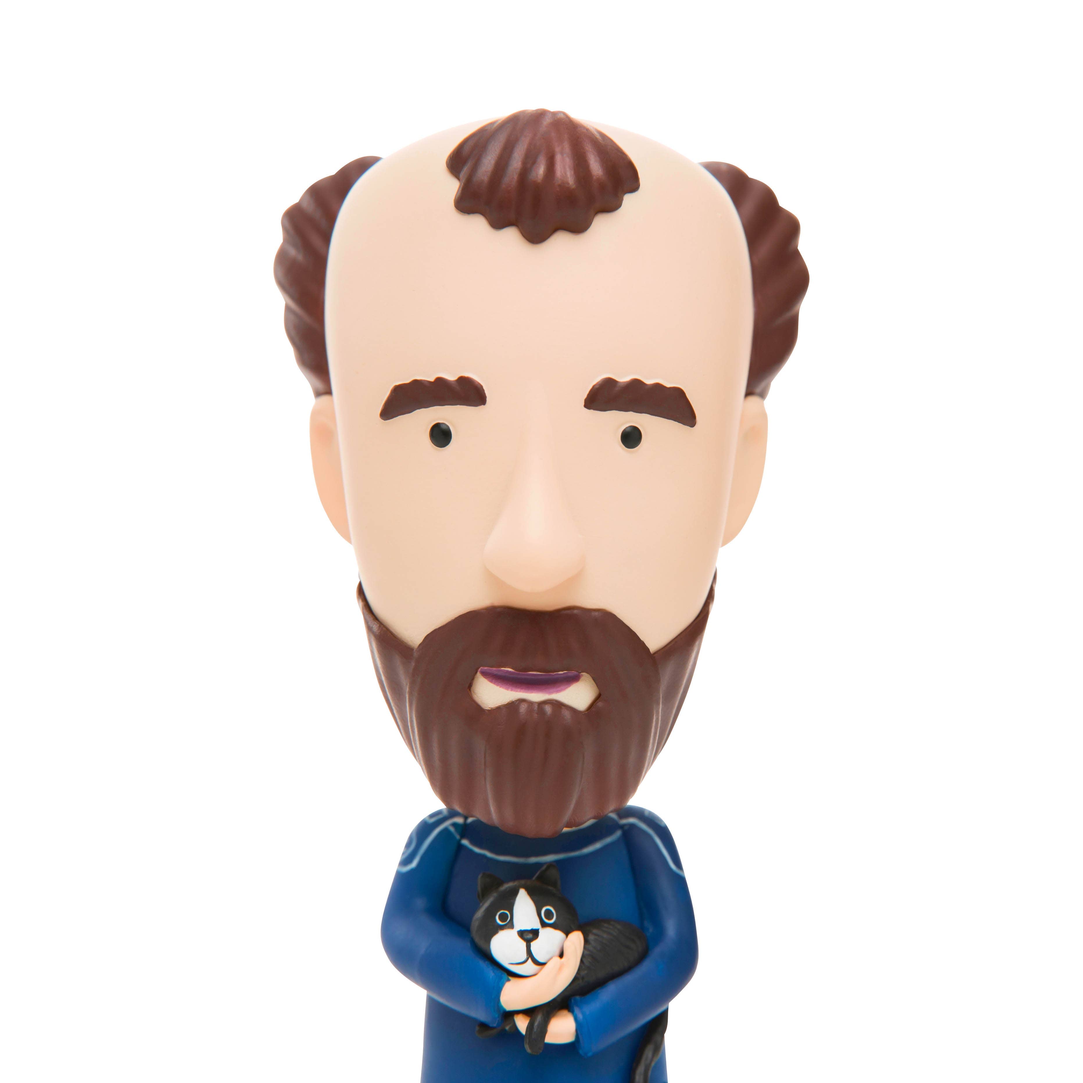 Gustav Klimt Figurine | 5" Art History Collectible | Golden Phase Stickers