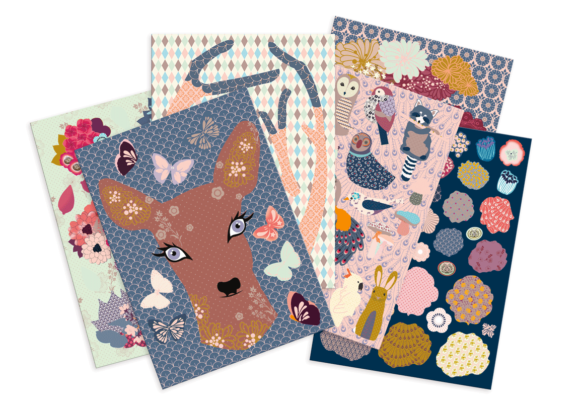 The Flowered Doe Creative Kit by Mon Petit Art | DIY Wall Decor | Forest Theme