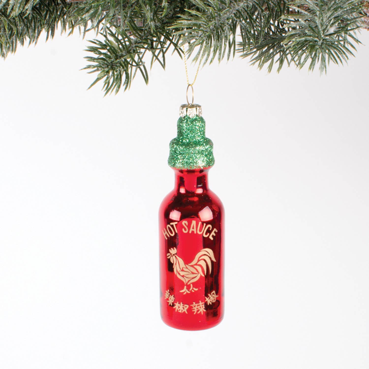 Hot Sauce Glass Ornament — Boxed