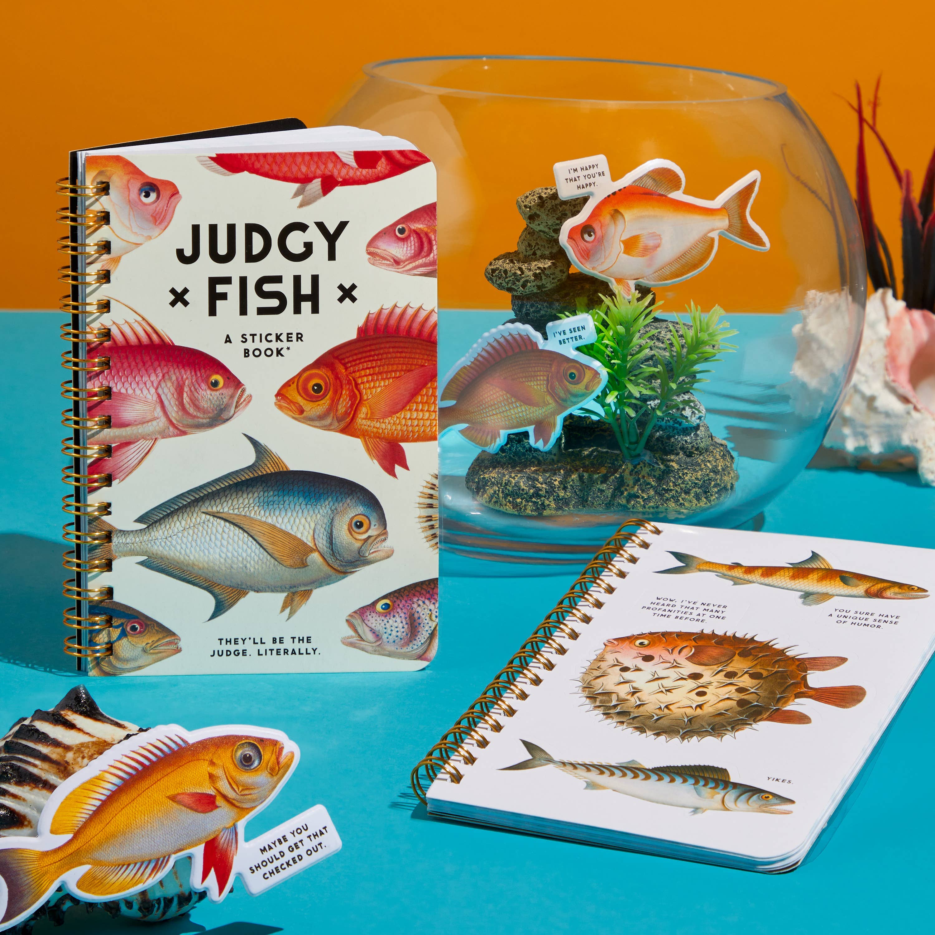 Judgy Fish Sticker Book by Brass Monkey