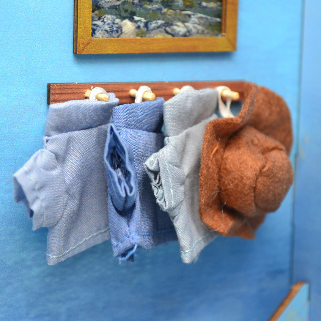 Van Gogh Bedroom in Arles Miniature Room | 9" Diorama | Easy Assembly