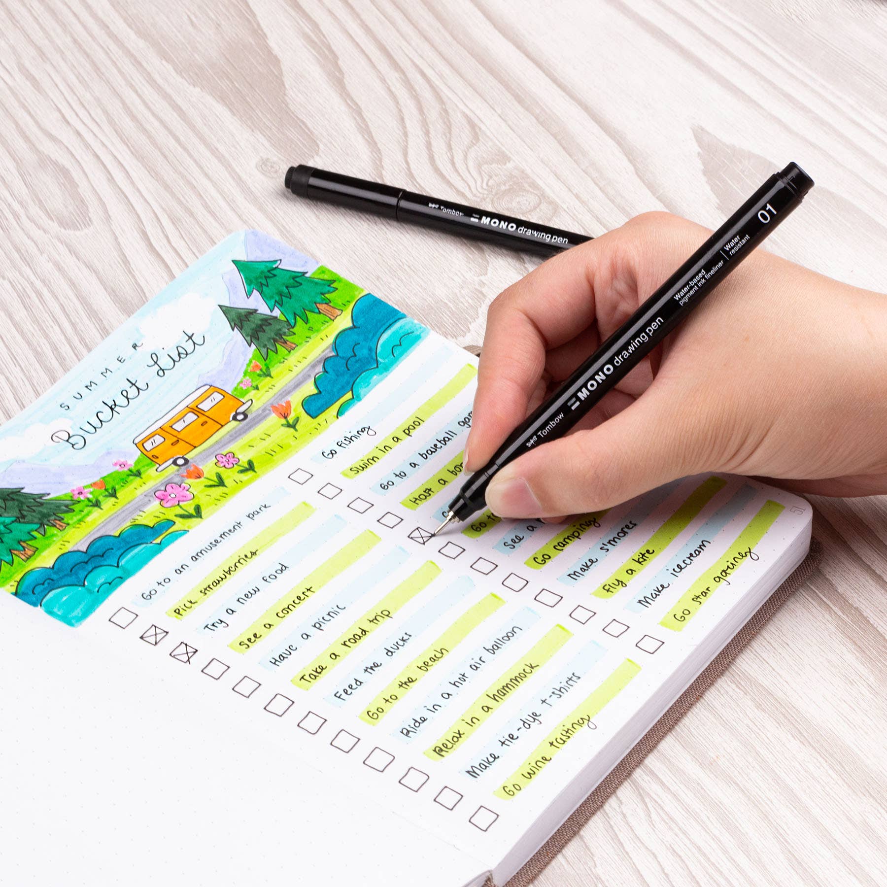 Tombow MONO Drawing Pens — Individual Sizes (01–08)