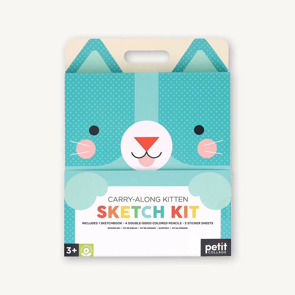 Kids Carry-Along Kitten Sketch Kit