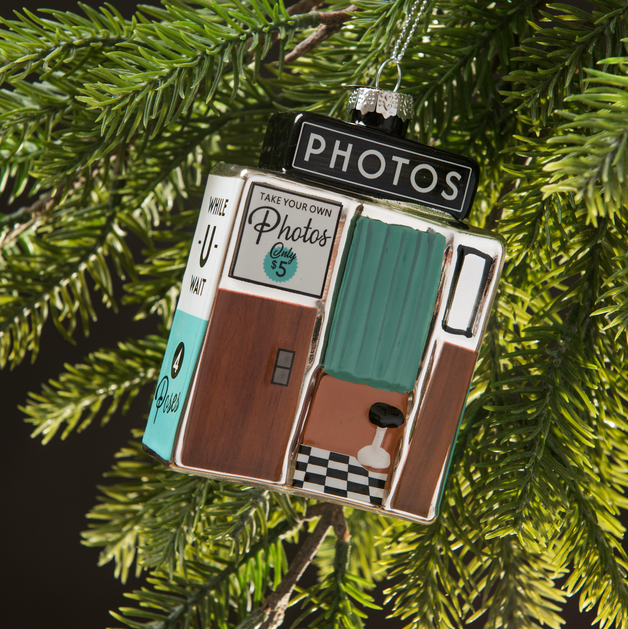 Photo Booth Holiday Ornament — Hand-Blown Glass