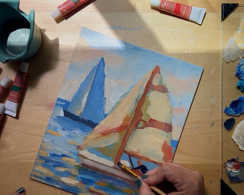 East Coast Regatta Impressionist Painting Kit